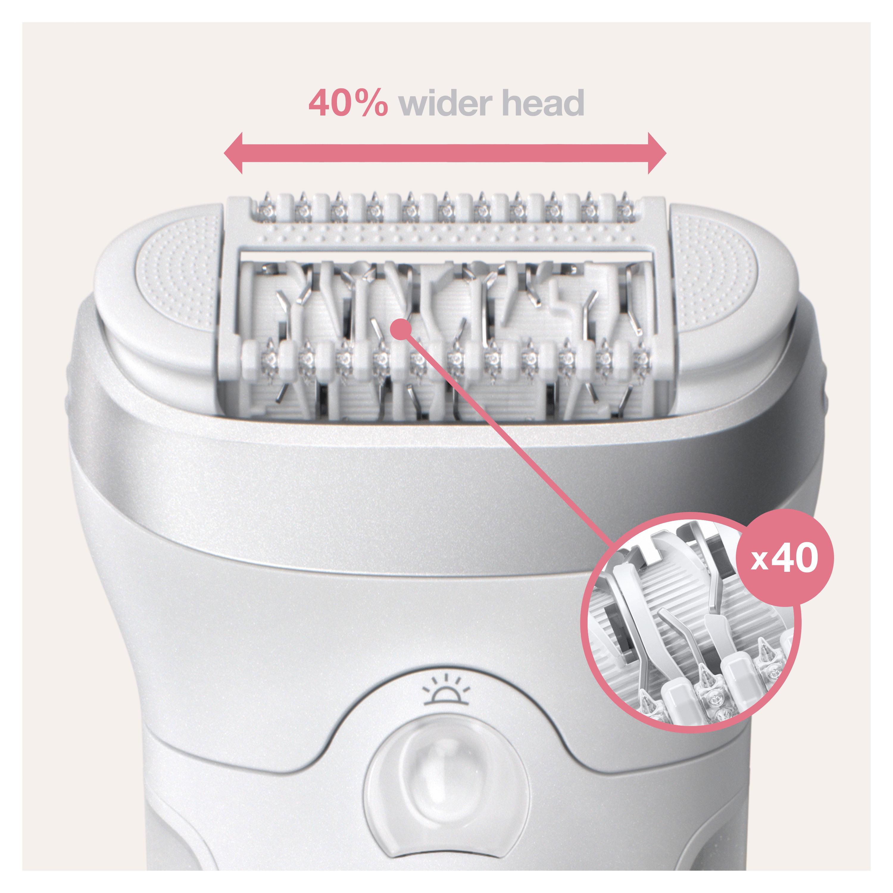 Voir la diapositive 4 : BRAUN Épilateur électrique SES 9-705 - Blanc