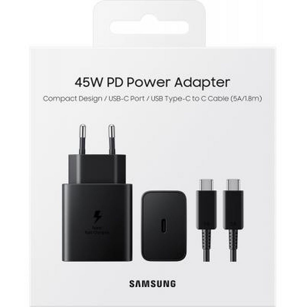 SAMSUNG Charge + Câble Ultra USB C - Noir