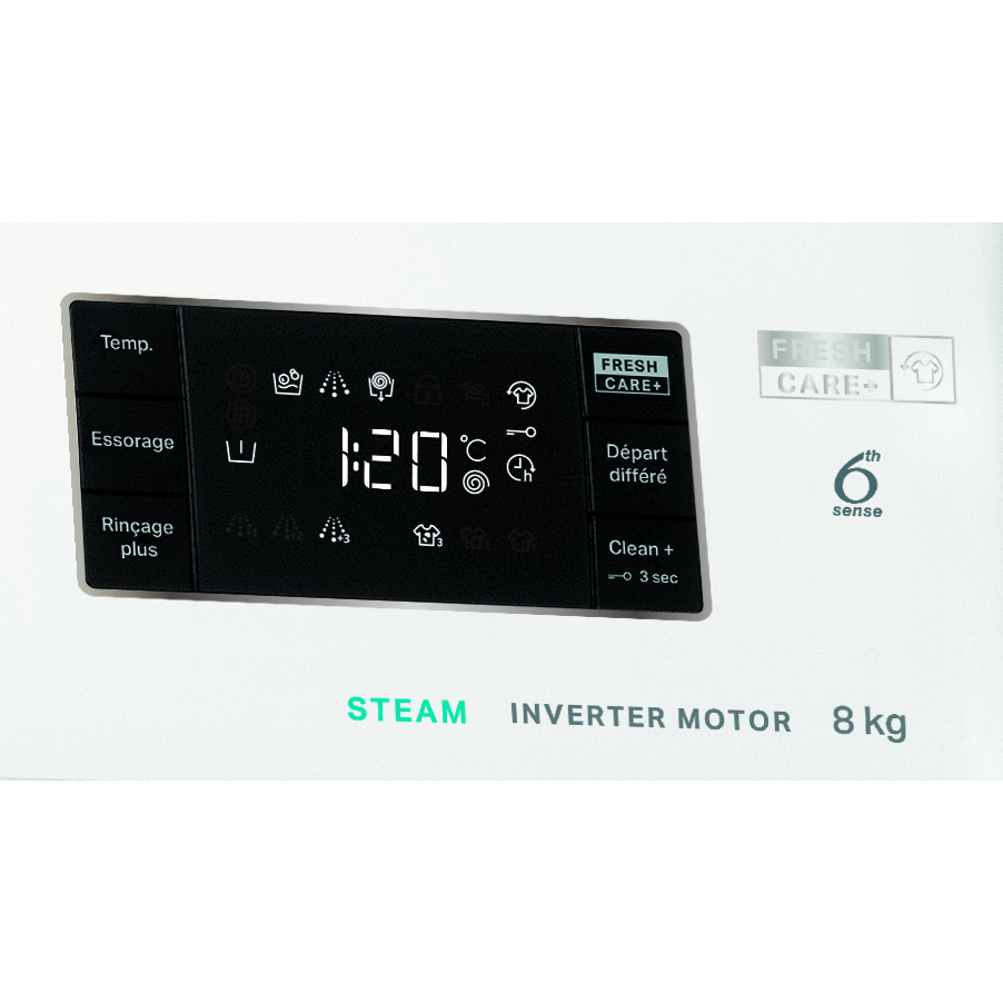Voir la diapositive 5 : WHIRLPOOL Lave linge hublot FFB8469BVFR, 8 kg, 1400 T/min
