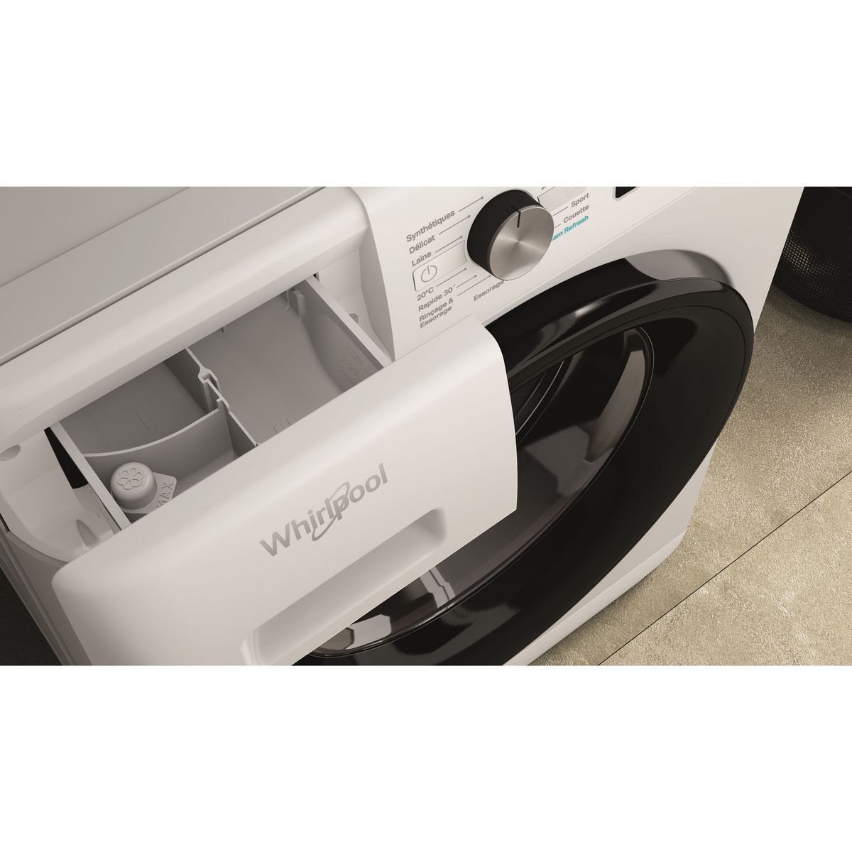 WHIRLPOOL Lave linge hublot FFB8469BVFR, 8 kg, 1400 T/min