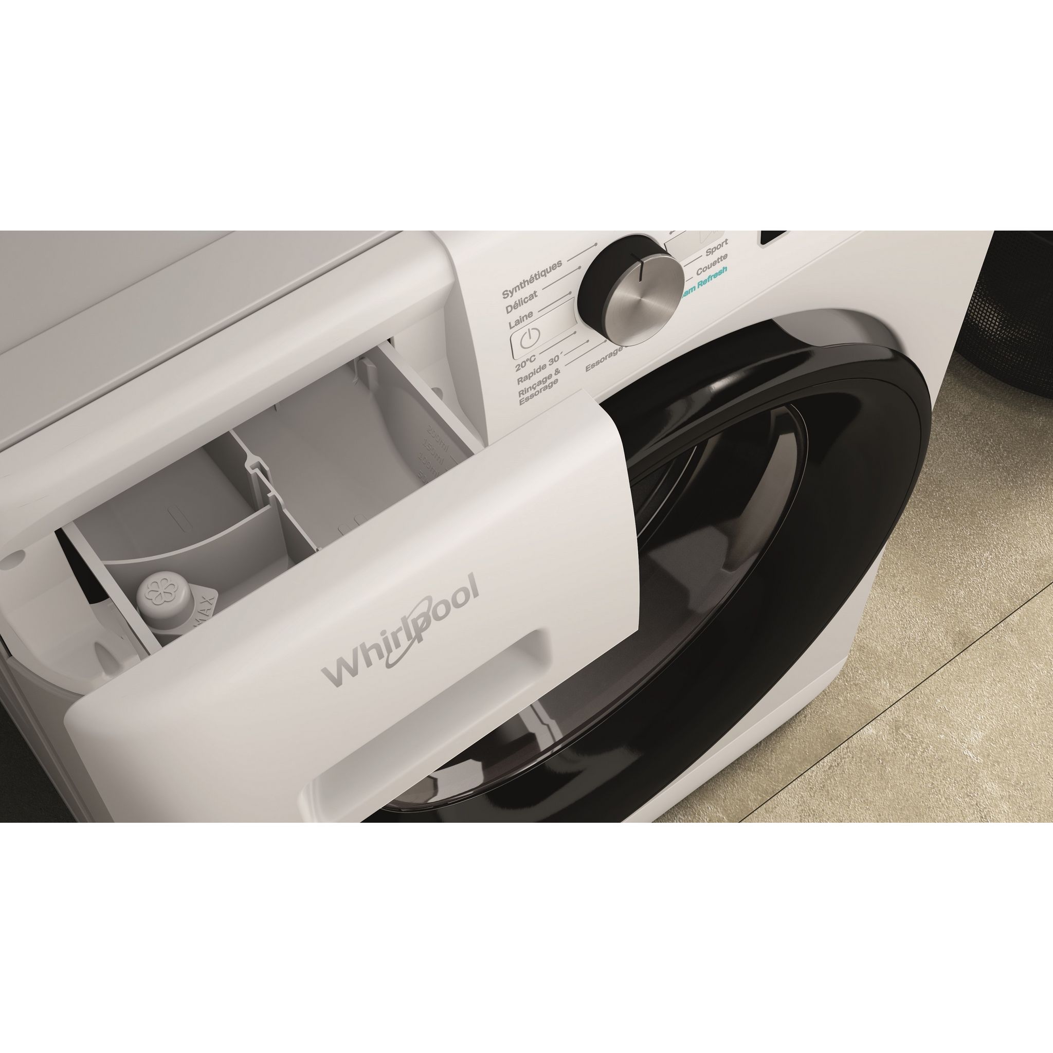 Voir la diapositive 7 : WHIRLPOOL Lave linge hublot FFB8469BVFR, 8 kg, 1400 T/min