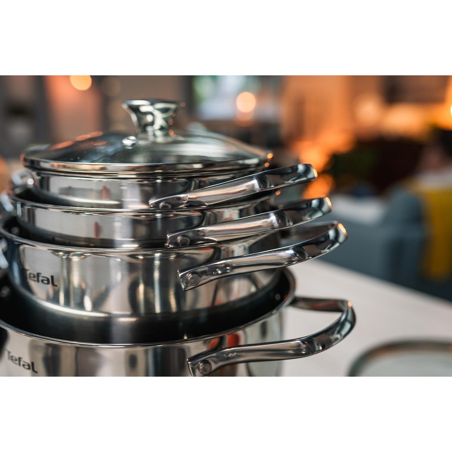 Voir la diapositive 5 : TEFAL Faitout 24 cm Inox COOK EAT tous feux dont induction