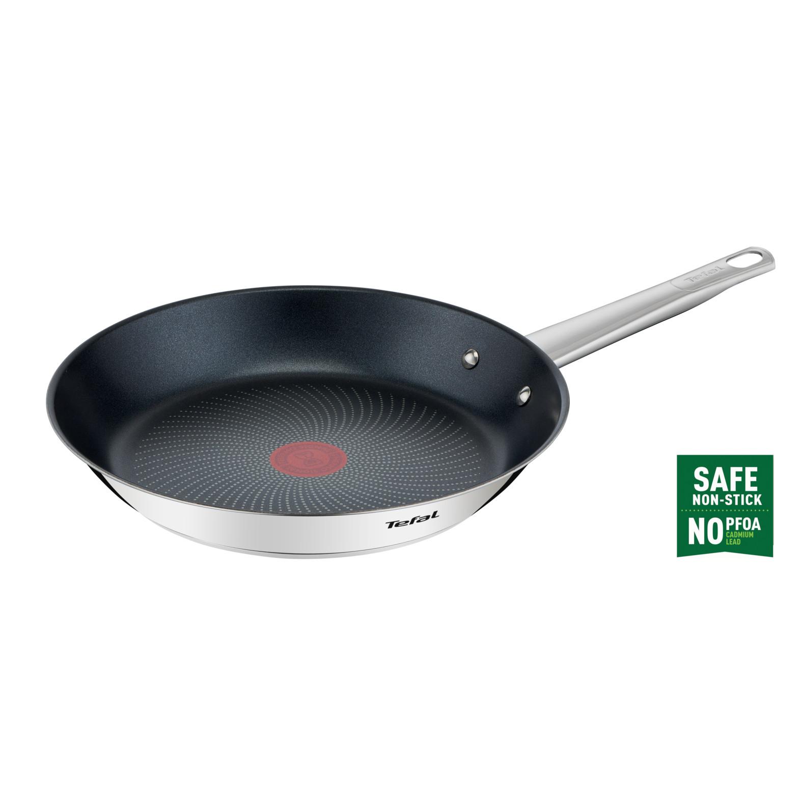 TEFAL Poêle induction COOK EAT inox revêtu 28 cm