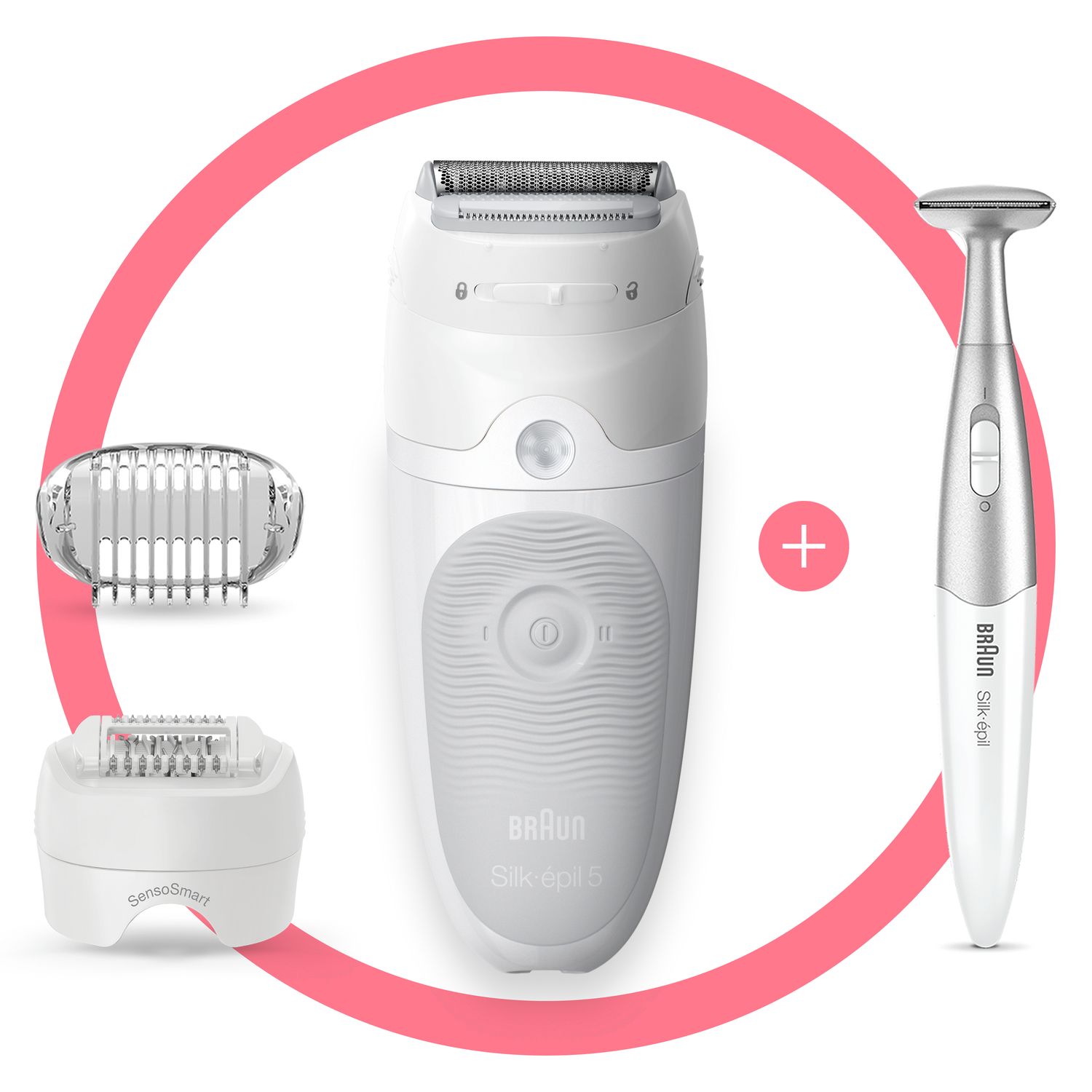 Voir la diapositive 3 : BRAUN Épilateur électrique SES 5-805 - Blanc
