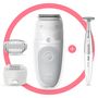 Voir la diapositive 3 : BRAUN Épilateur électrique SES 5-805 - Blanc