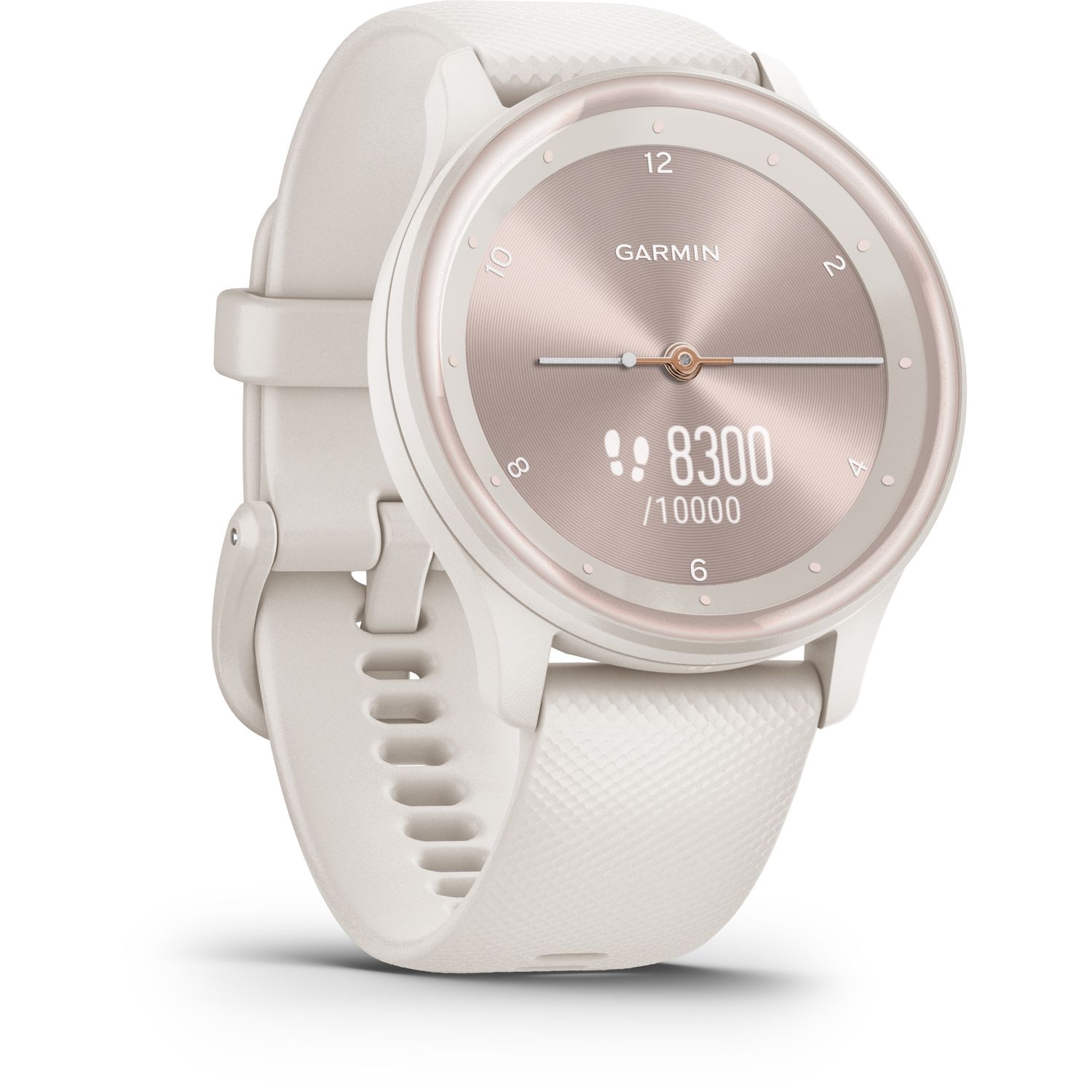 Voir la diapositive 5 : GARMIN Montre connectée VIVOMOVE Sport - Or Ivoire