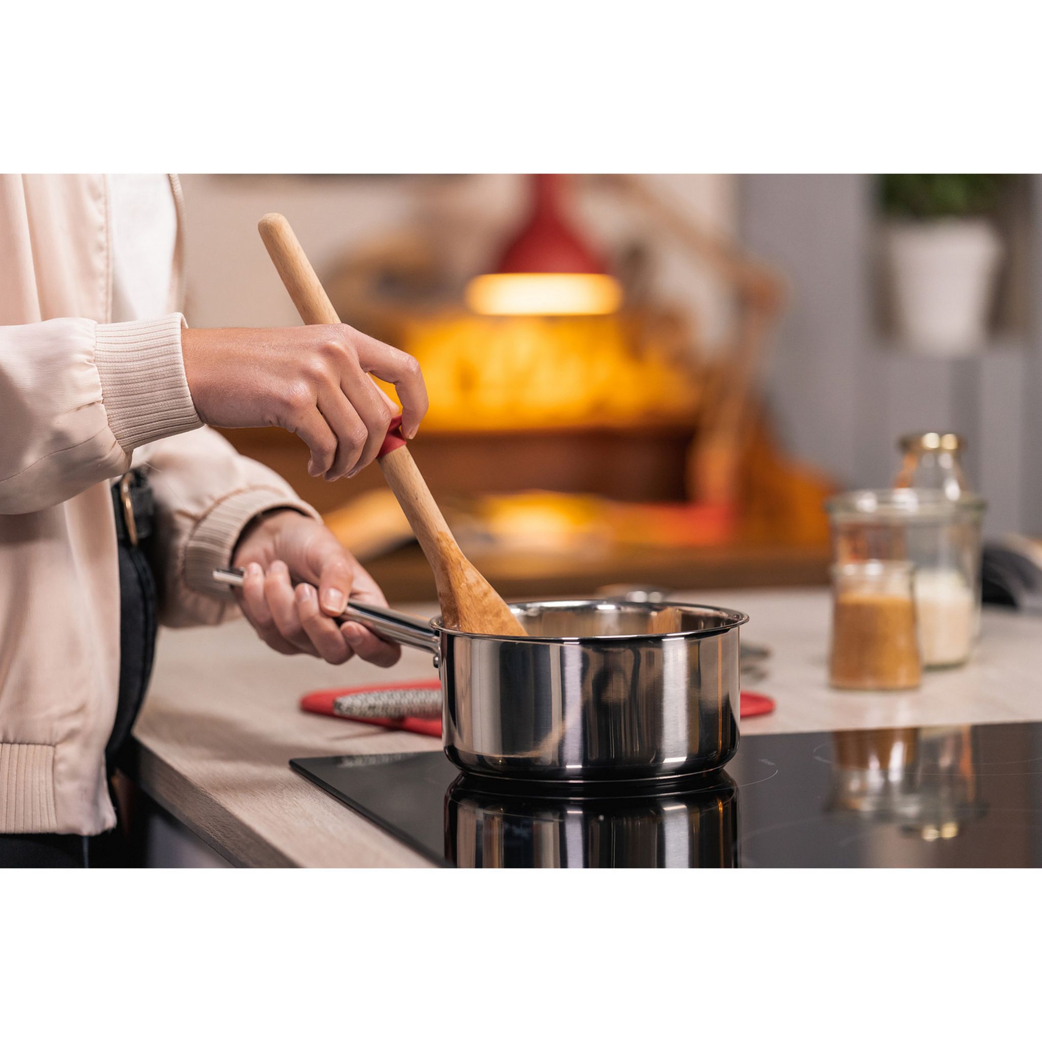 Voir la diapositive 2 : TEFAL Casseroles 18cm inox non revêtu tous feux dont induction COOK EAT