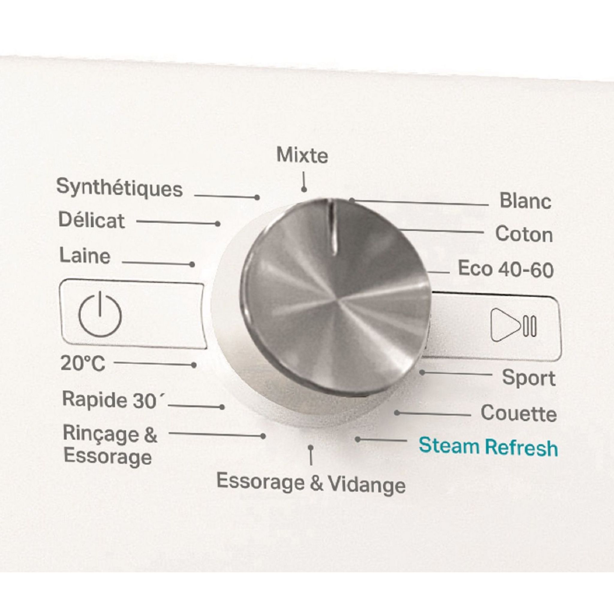 Voir la diapositive 2 : WHIRLPOOL Lave linge hublot FFBP9258SVFR, 9 kg, 1200 T/min