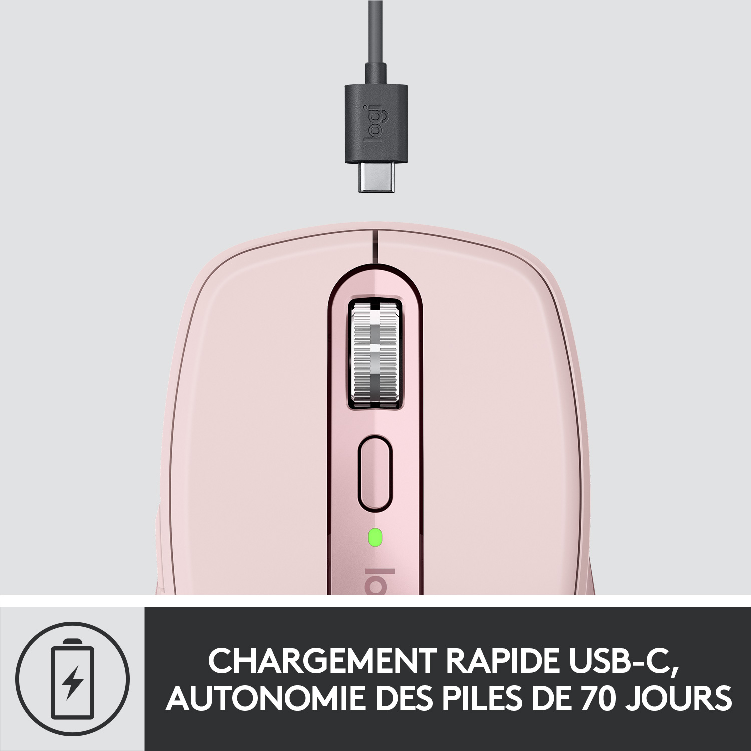 Voir la diapositive 5 : LOGITECH Souris MXANYWHERE3 RS - Rose