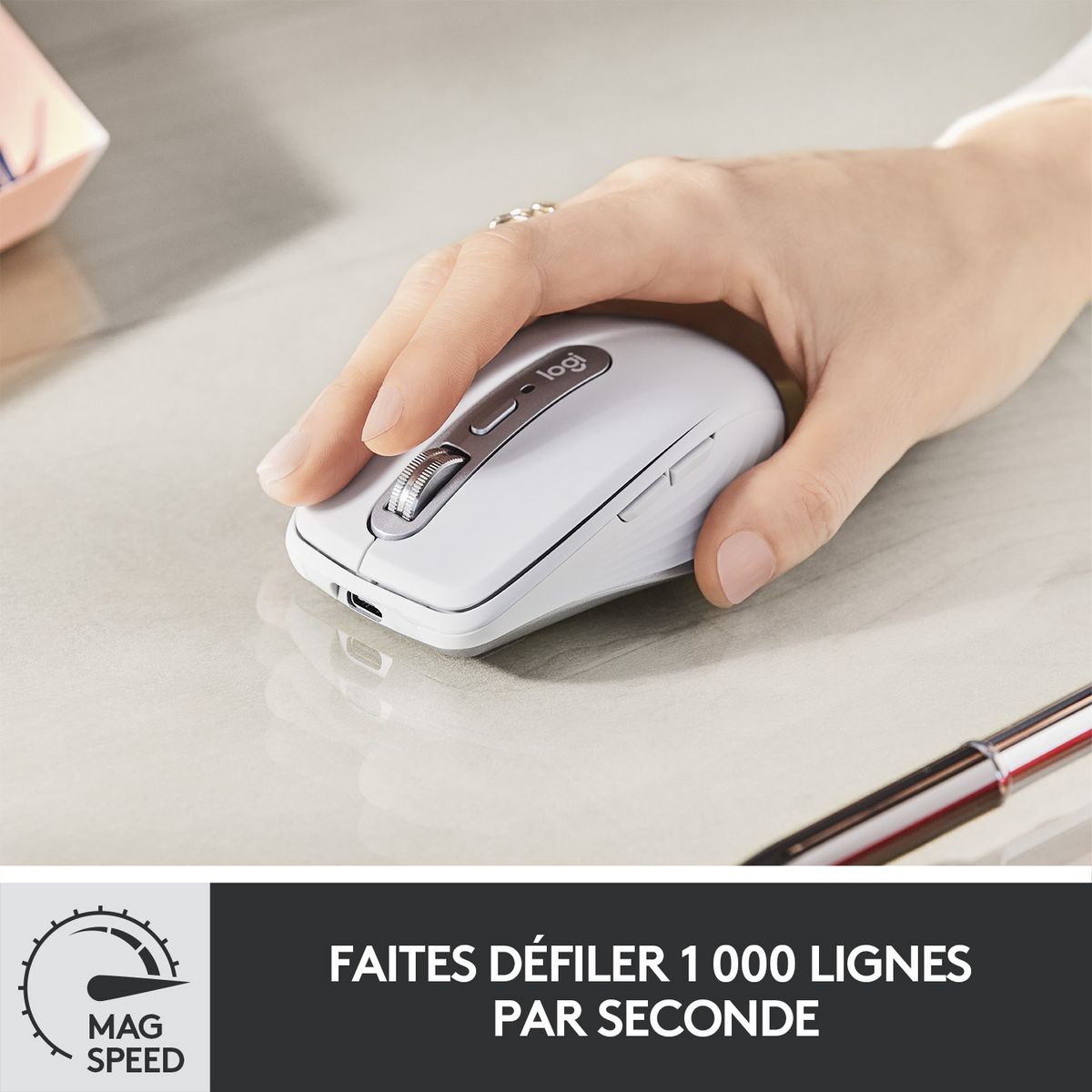 LOGITECH Souris MXANYWHERE3 GP - Blanc