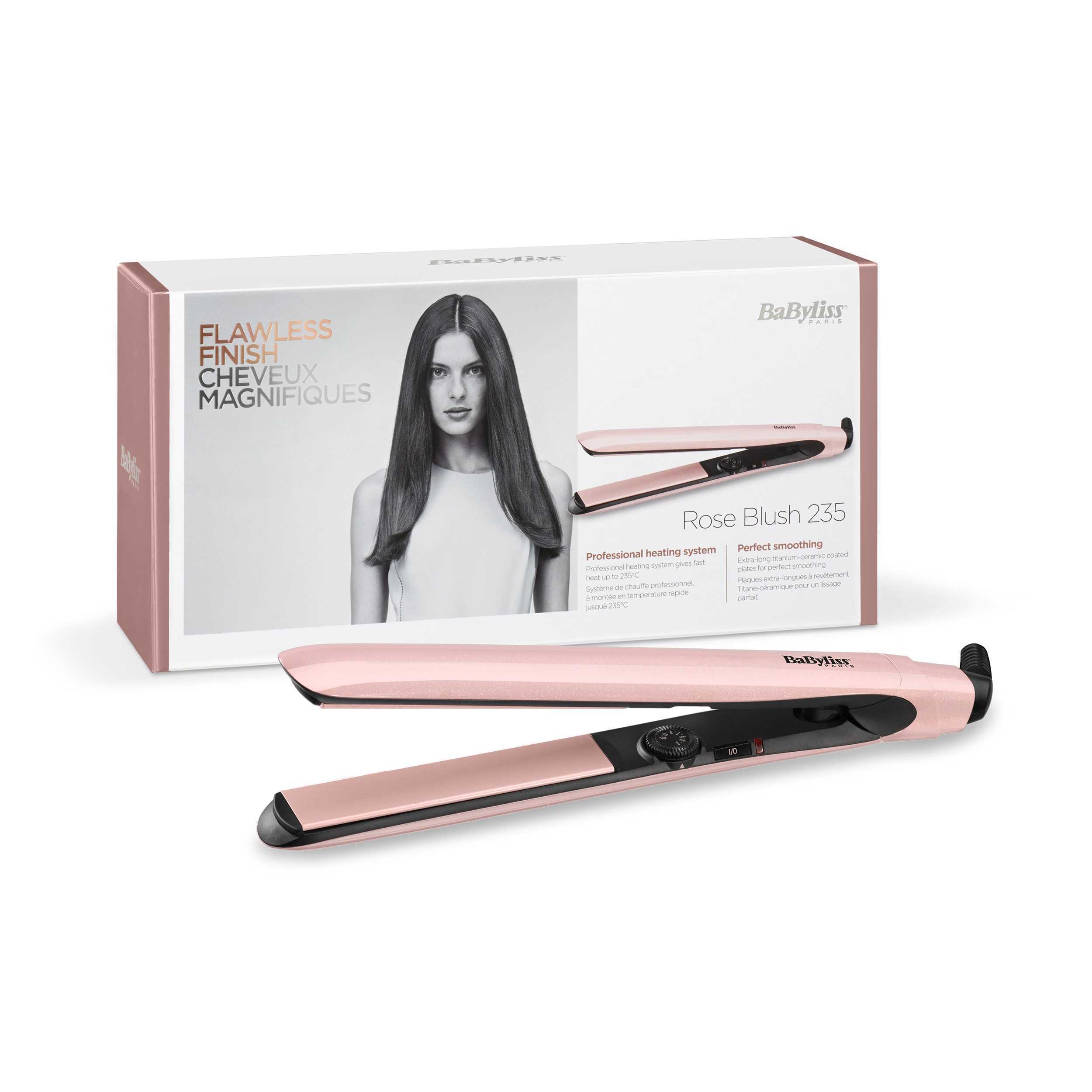 Voir la diapositive 3 : BABYLISS Lisseur céramique 2498PRE - Rose