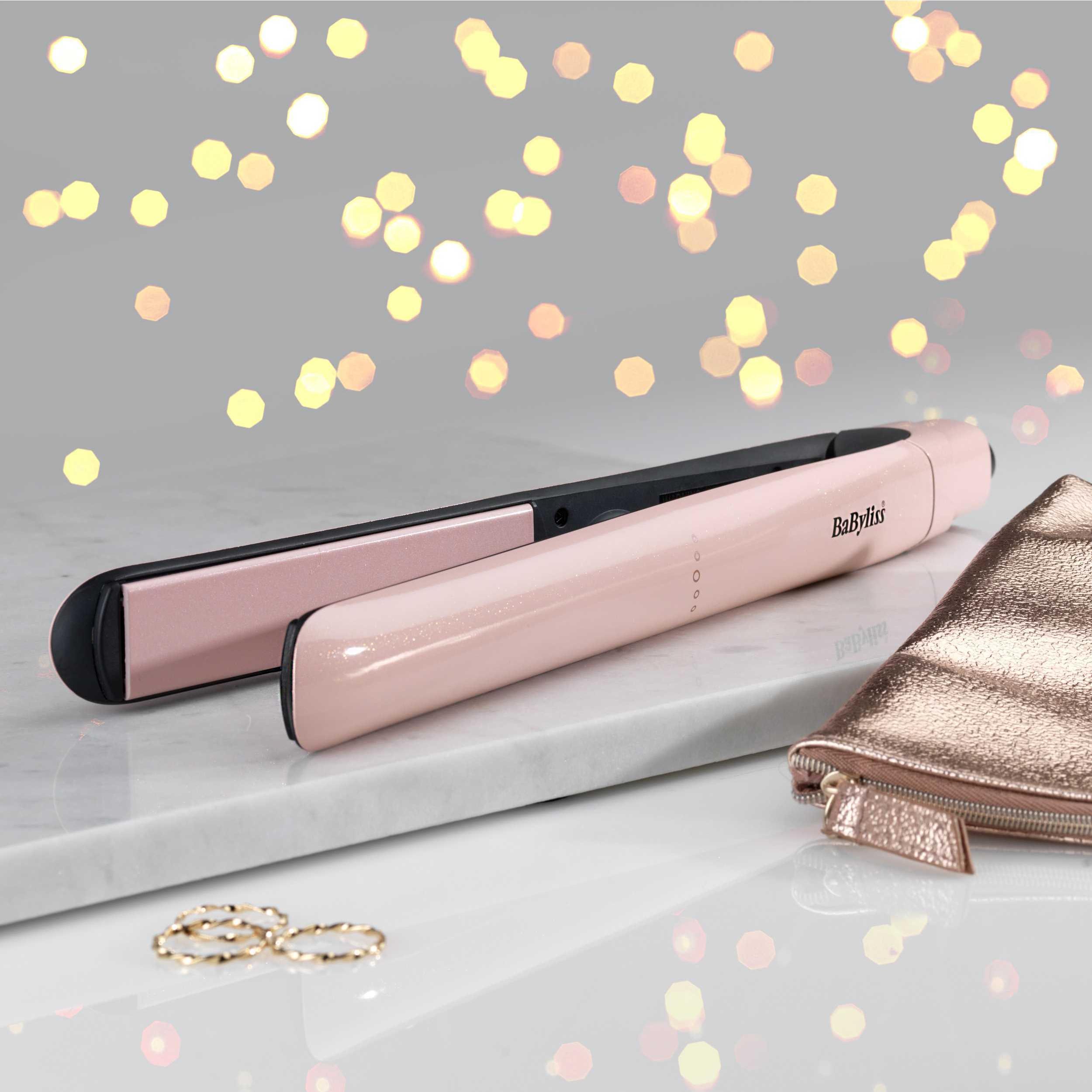 Voir la diapositive 11 : BABYLISS Lisseur céramique 2498PRE - Rose