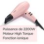 Voir la diapositive 9 : BABYLISS Sèche cheveux fonction ionique 5337PRE - Rose