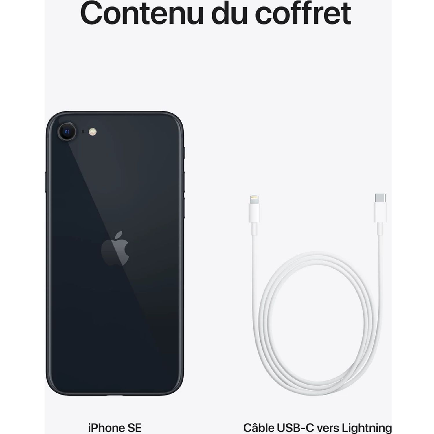 Voir la diapositive 4 : APPLE iPhone SE 2022 - 64GO - Minuit