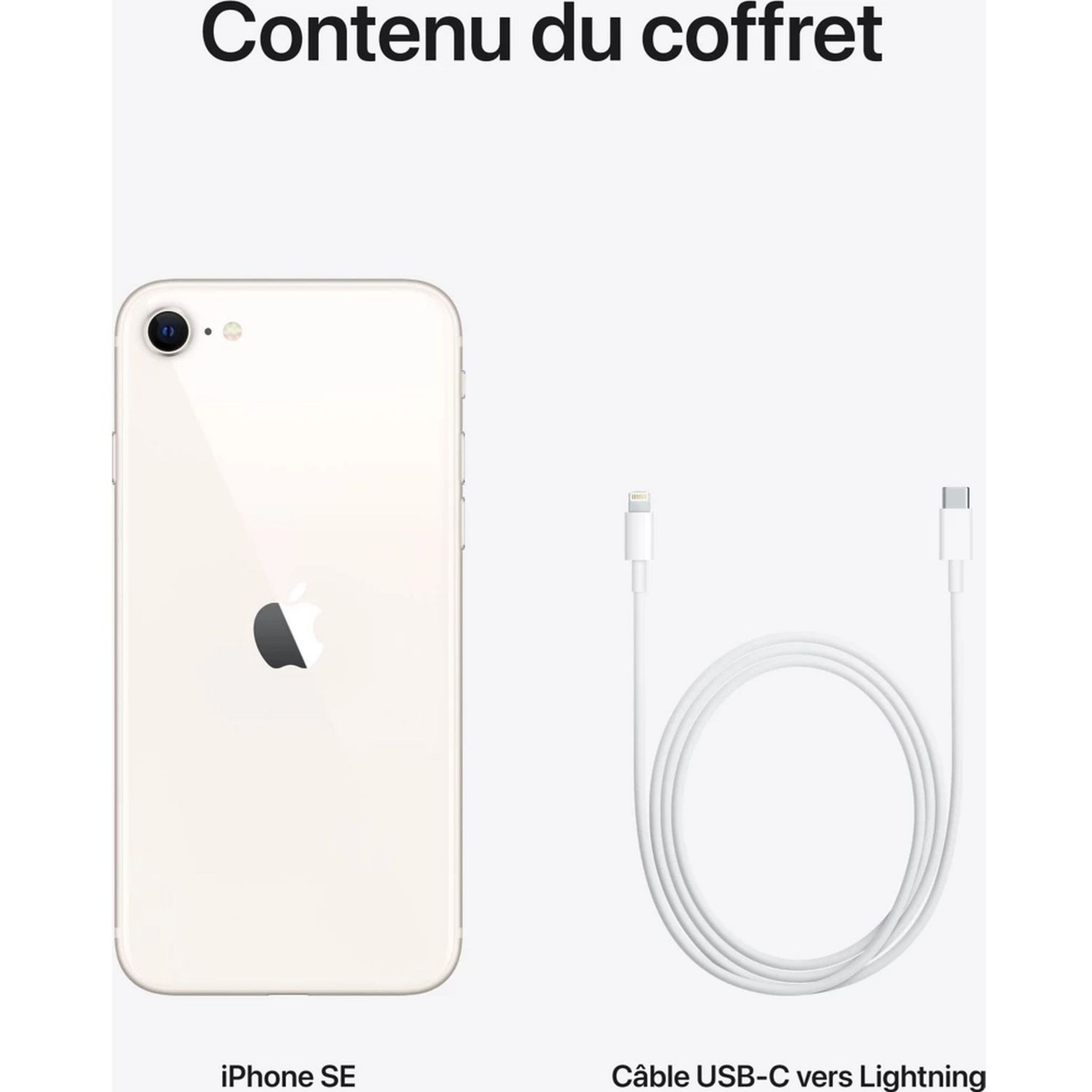 Voir la diapositive 6 : APPLE iPhone SE 2022 - 64GO - Lumière Stellaire