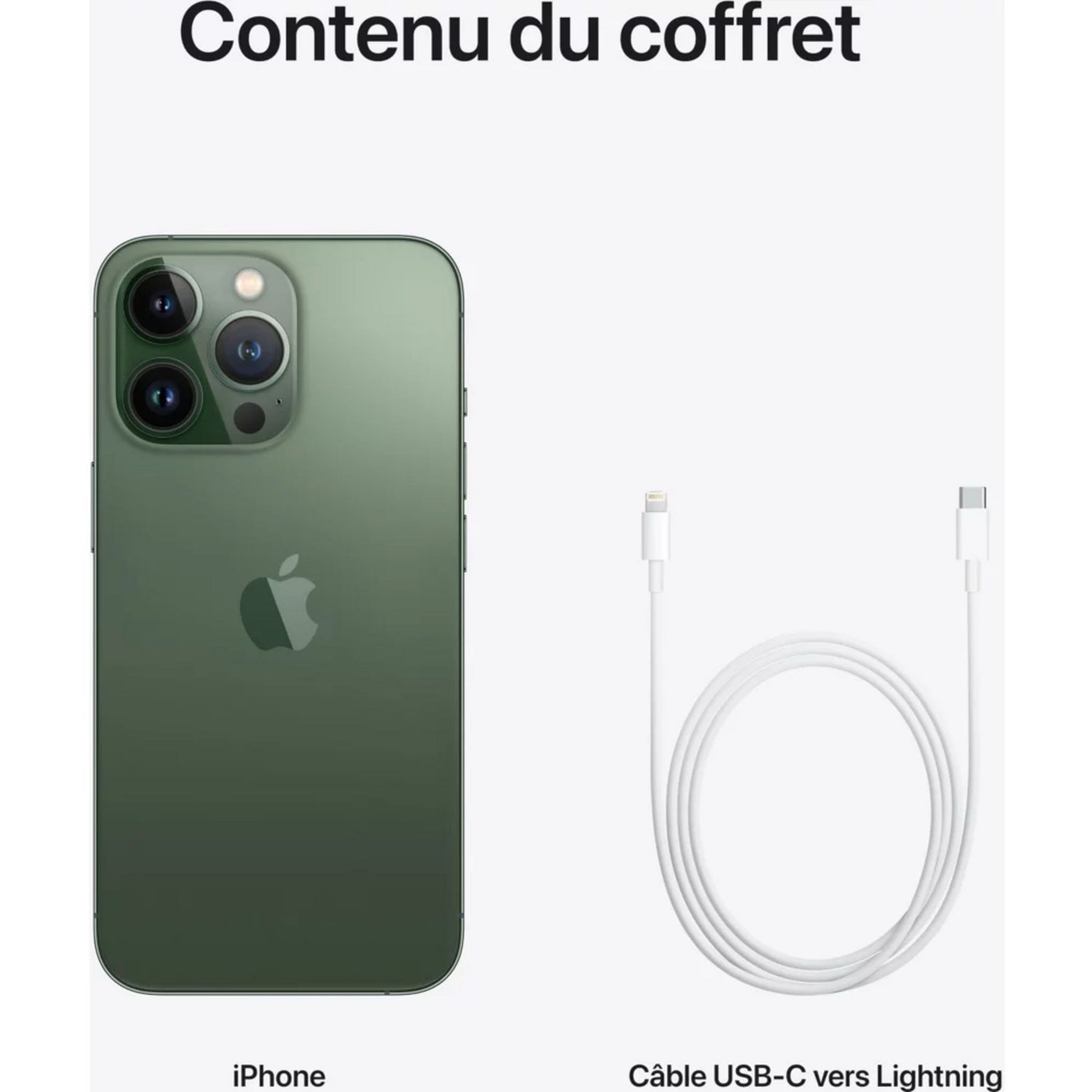 Voir la diapositive 9 : APPLE iPhone 13 Pro - 256GO - Vert Alpin