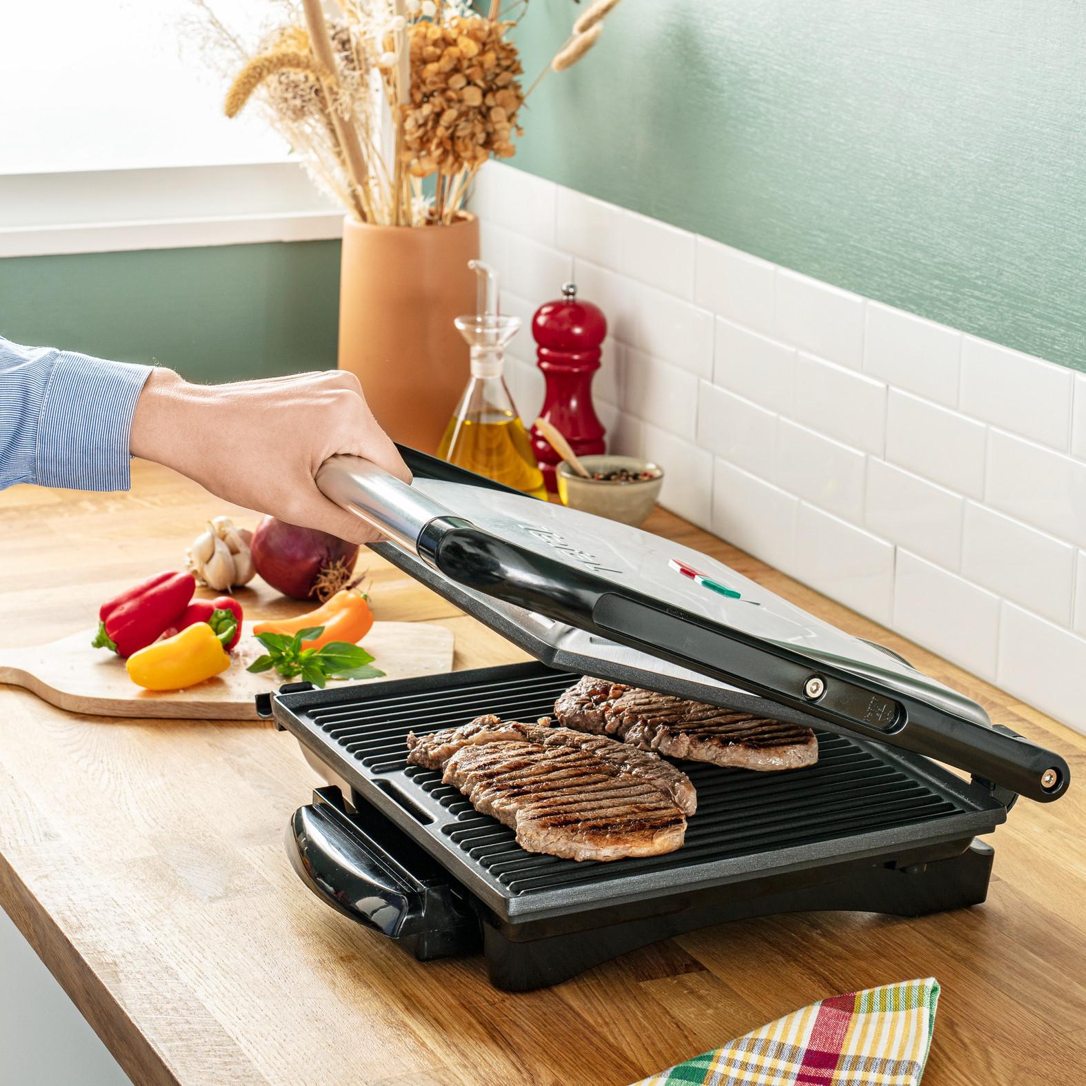 Voir la diapositive 12 : TEFAL Grill viande GC241D12 - Inox