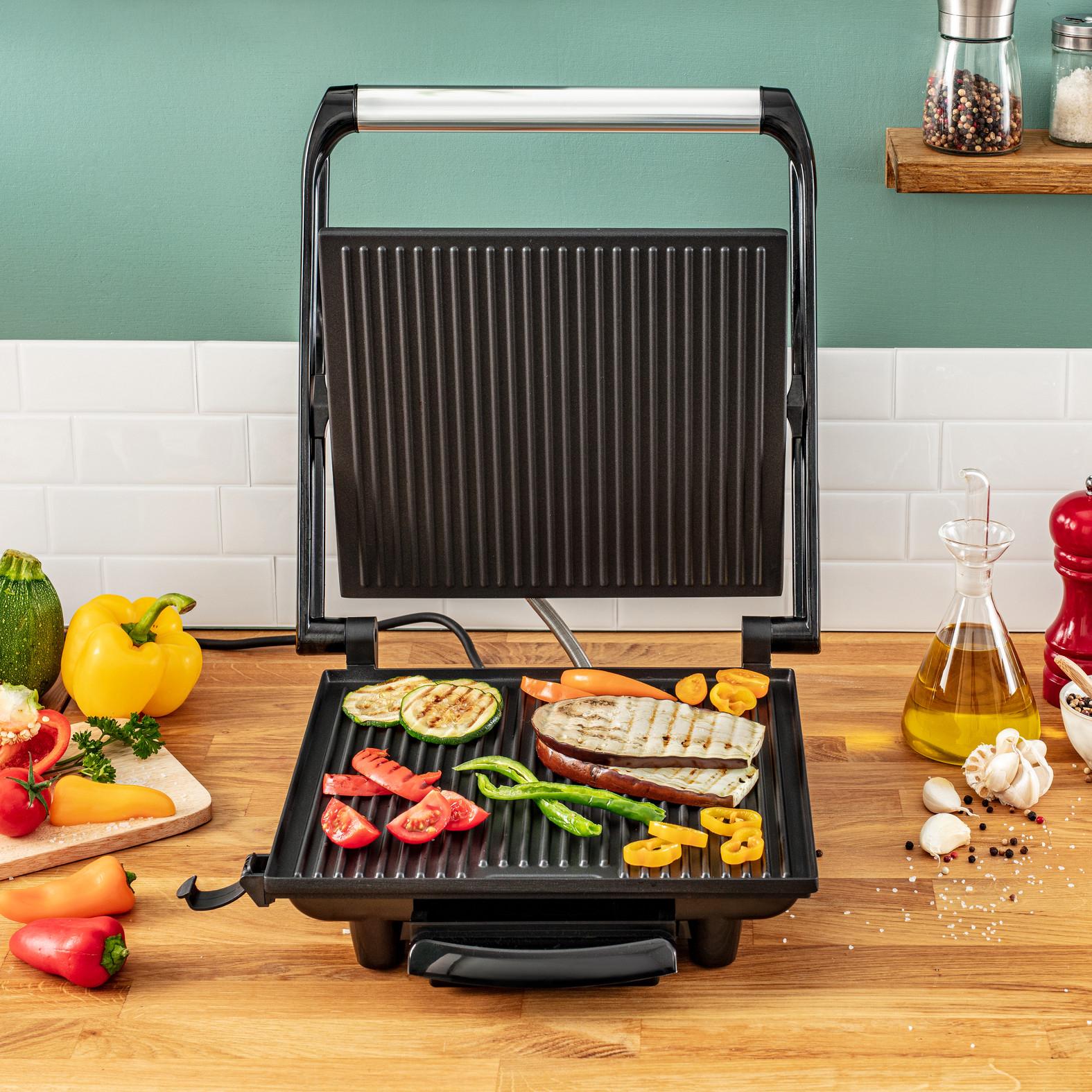 Voir la diapositive 13 : TEFAL Grill viande GC241D12 - Inox