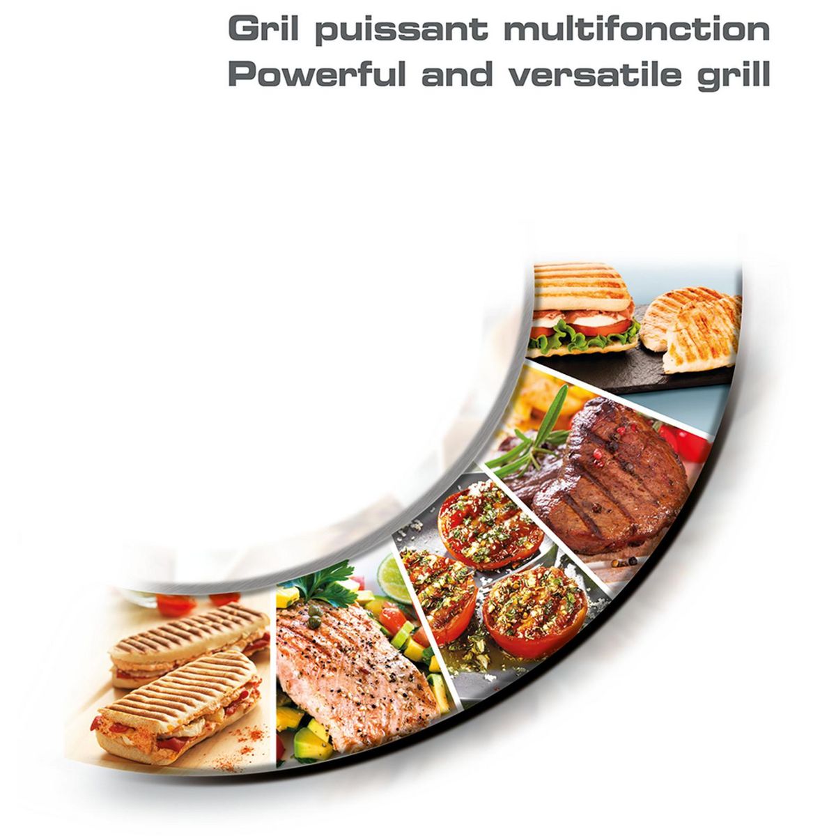 TEFAL Grill viande GC241D12 - Inox