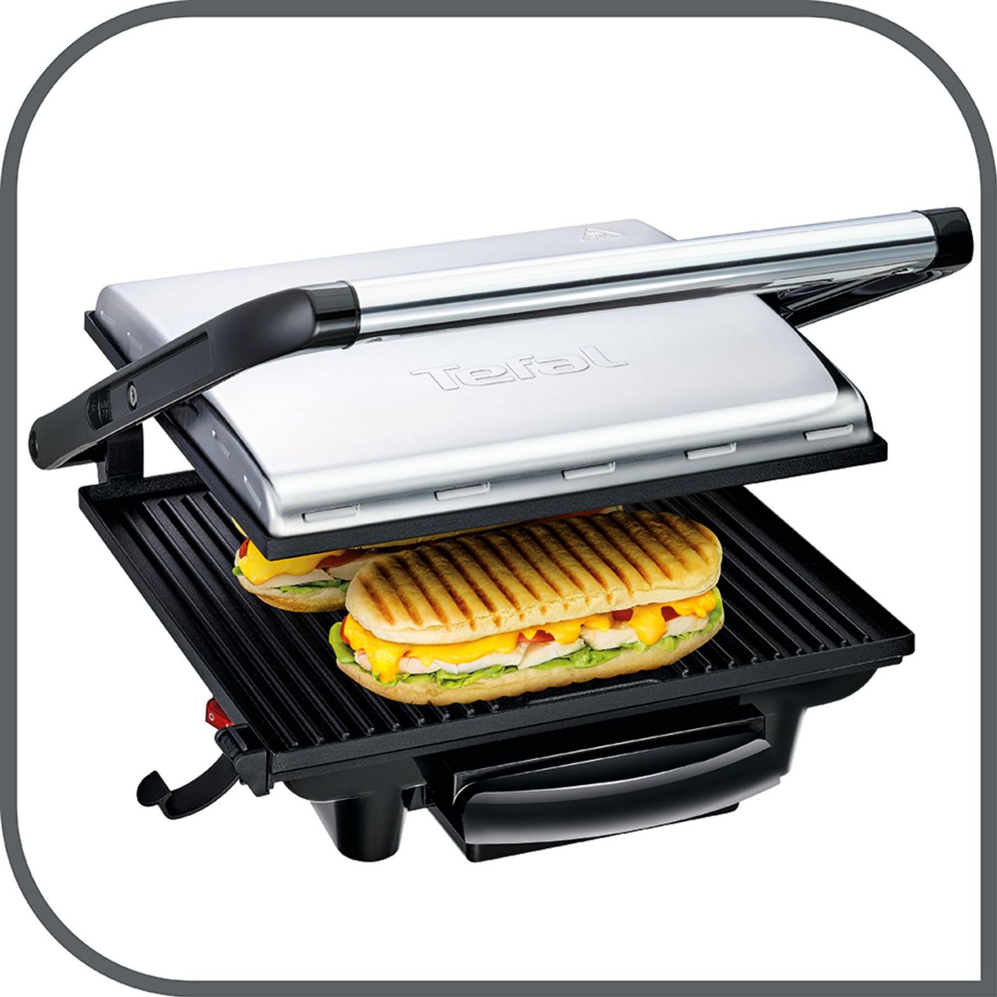 Voir la diapositive 6 : TEFAL Grill viande GC241D12 - Inox