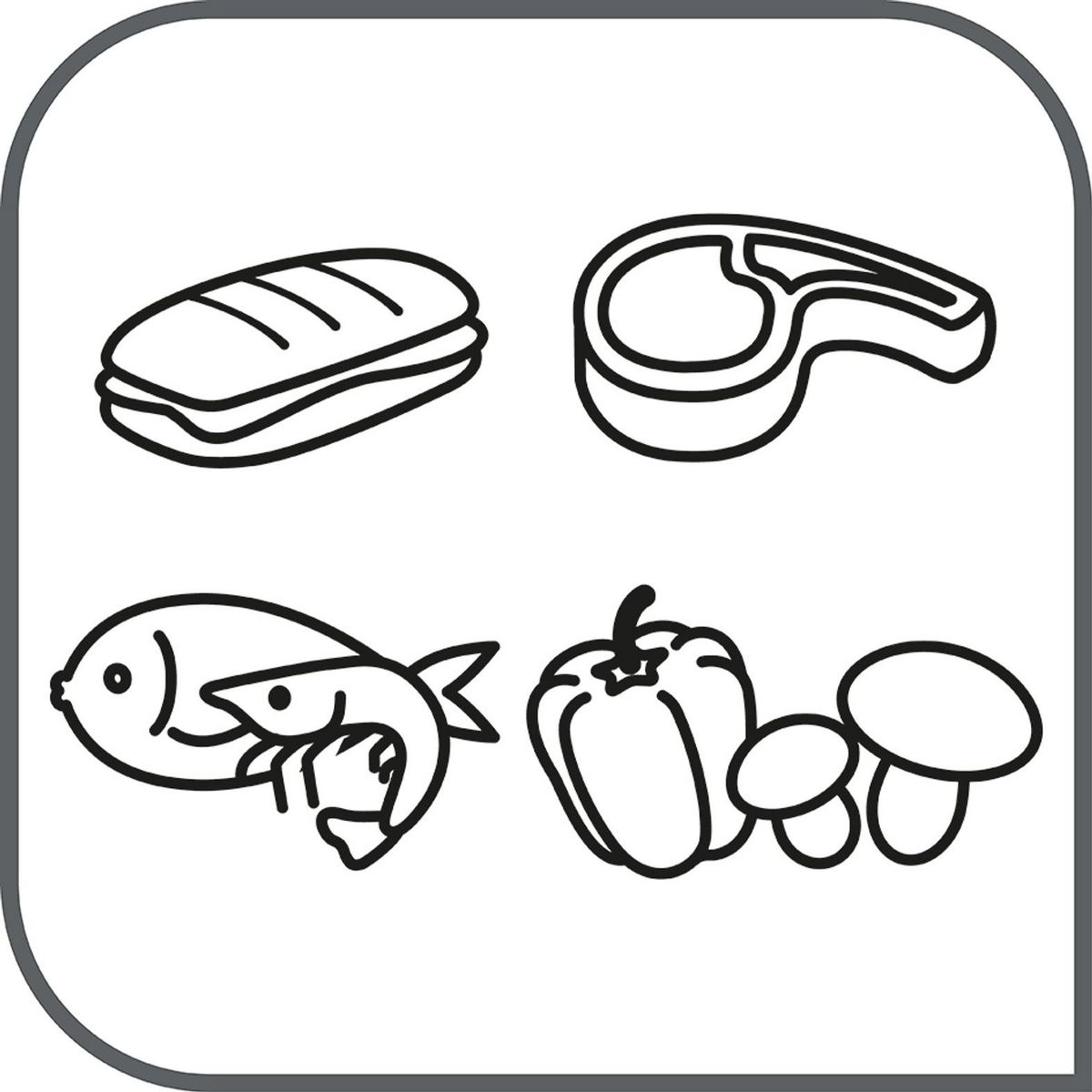 TEFAL Grill viande GC241D12 - Inox