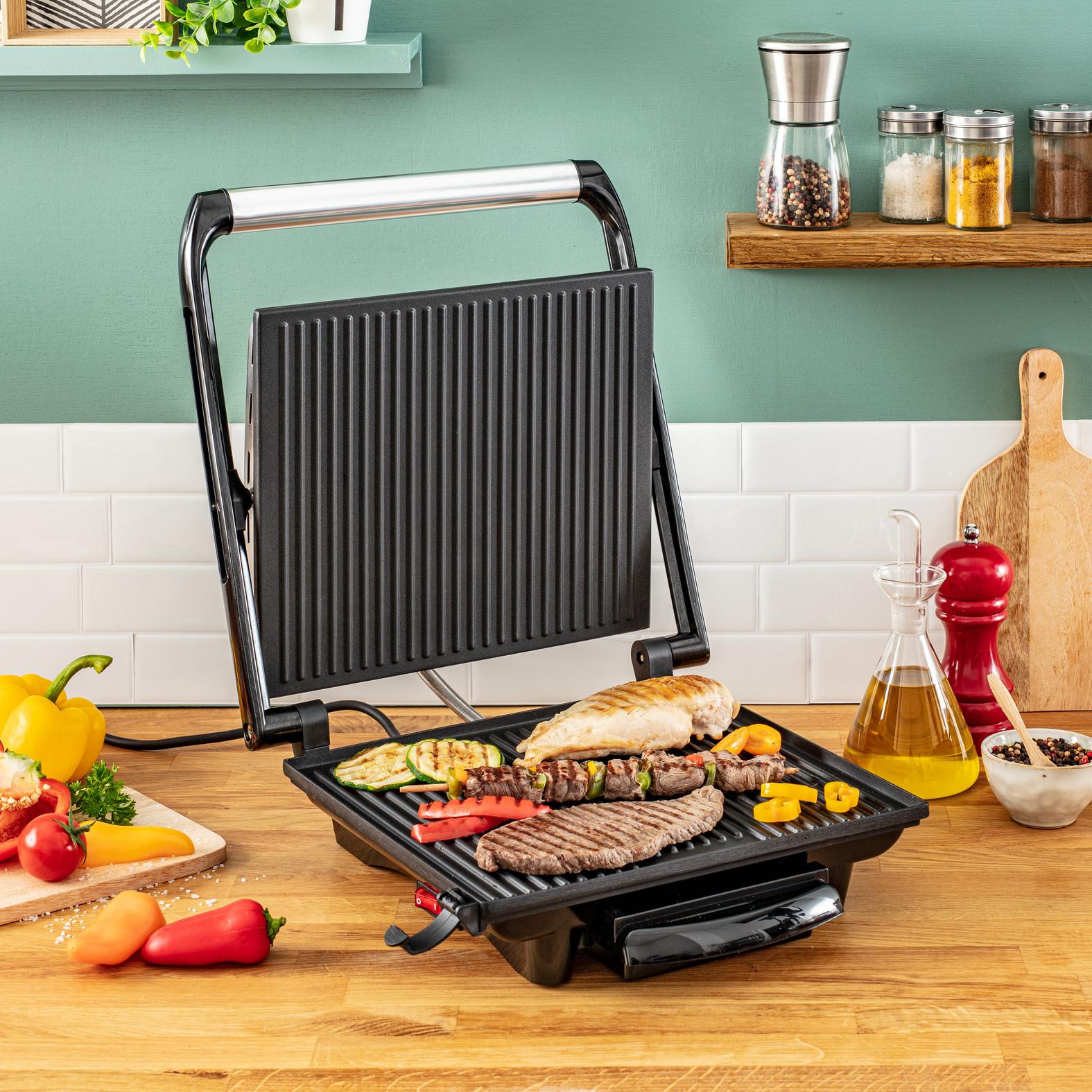Voir la diapositive 11 : TEFAL Grill viande GC241D12 - Inox
