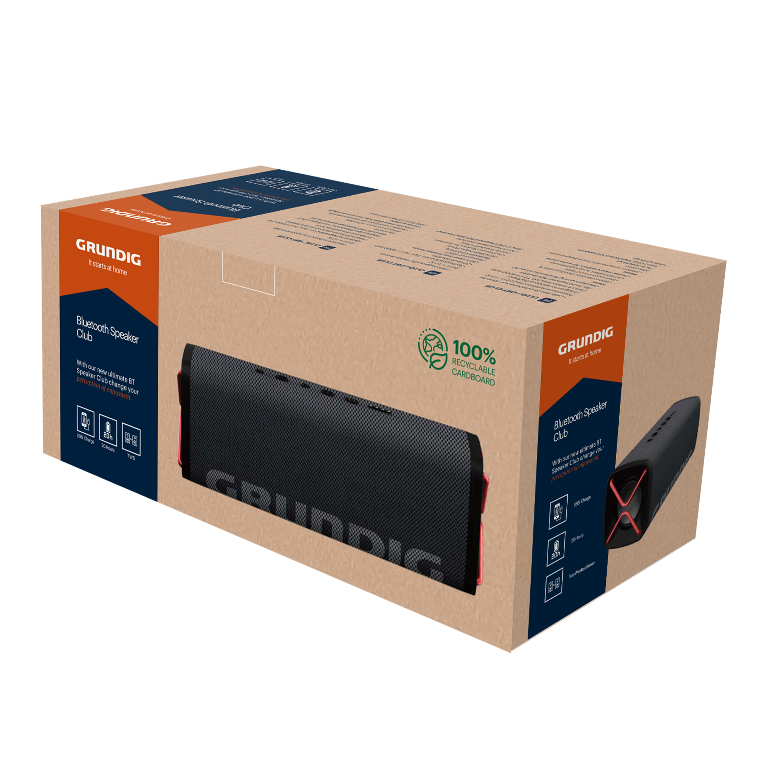 Voir la diapositive 5 : GRUNDIG Enceinte Club Waterproof - Noir