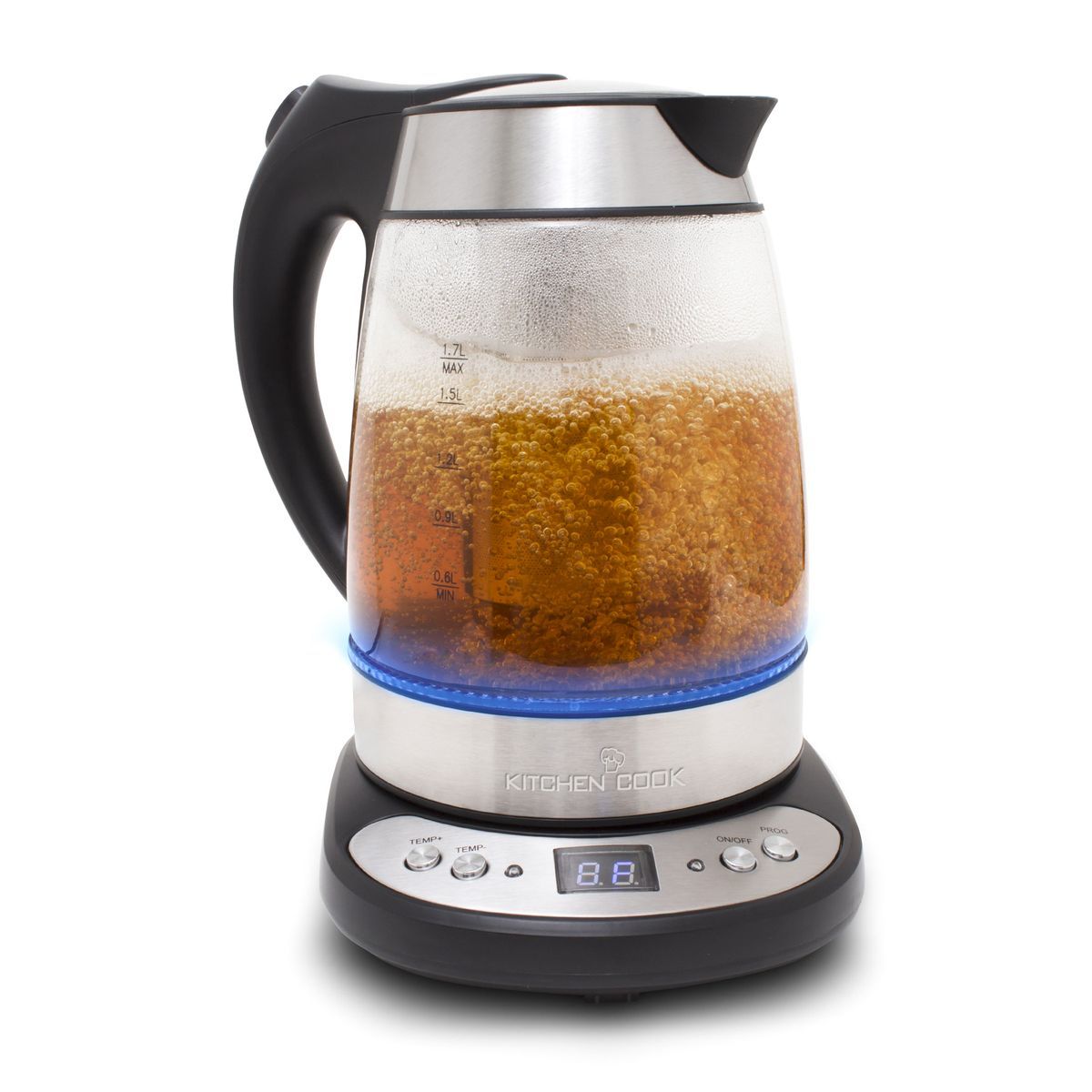 KITCHENCOOK Bouilloire électrique TEATIME température réglable - Verre
