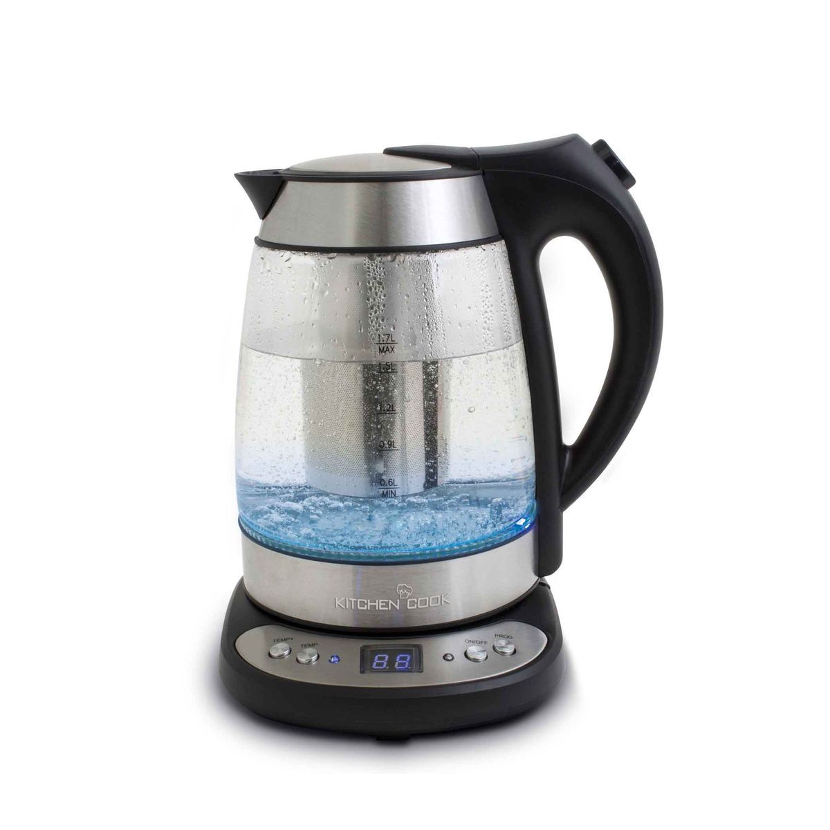 KITCHENCOOK Bouilloire électrique TEATIME température réglable - Verre