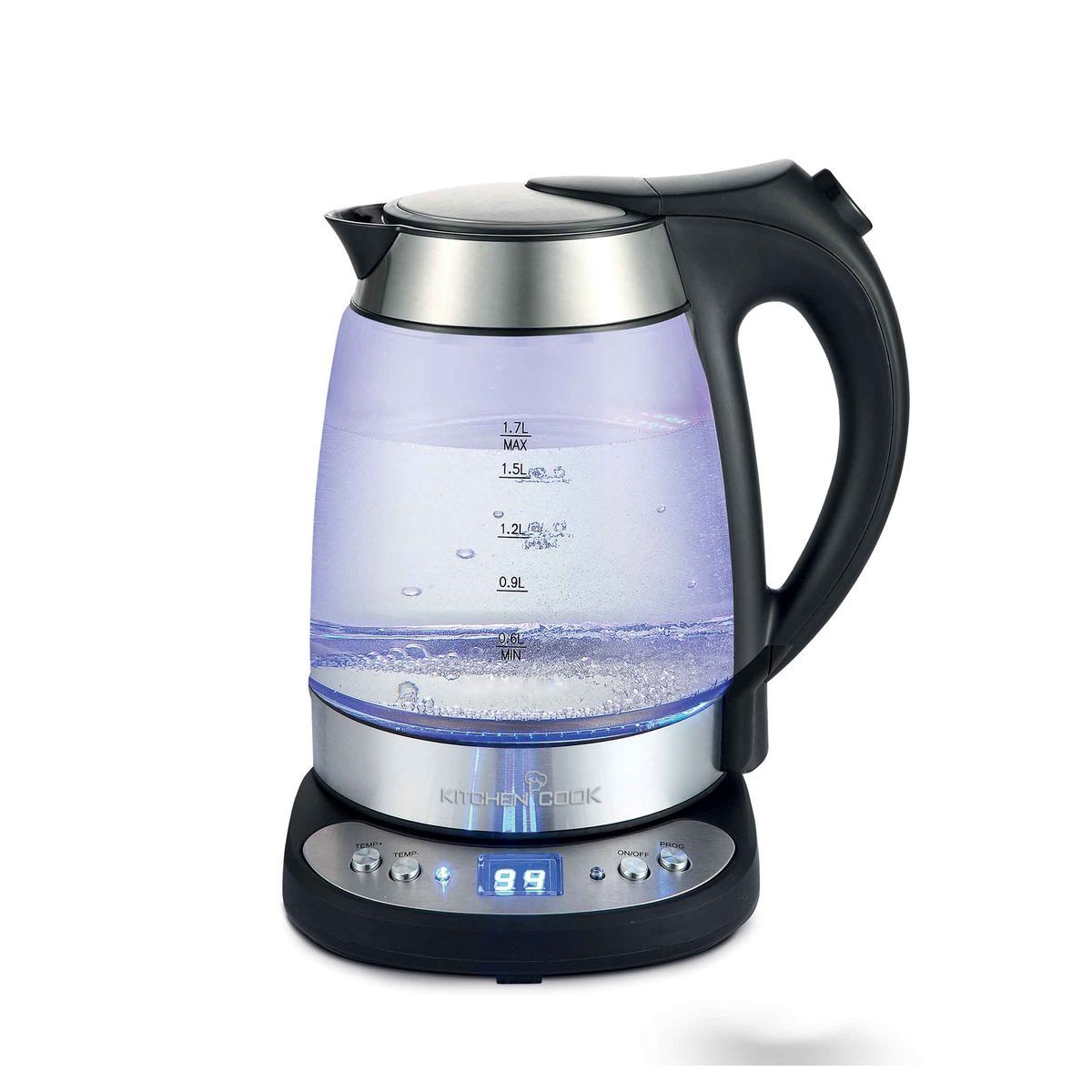 KITCHENCOOK Bouilloire électrique TEATIME température réglable - Verre