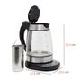 Voir la diapositive 9 : KITCHENCOOK Bouilloire électrique TEATIME température réglable - Verre