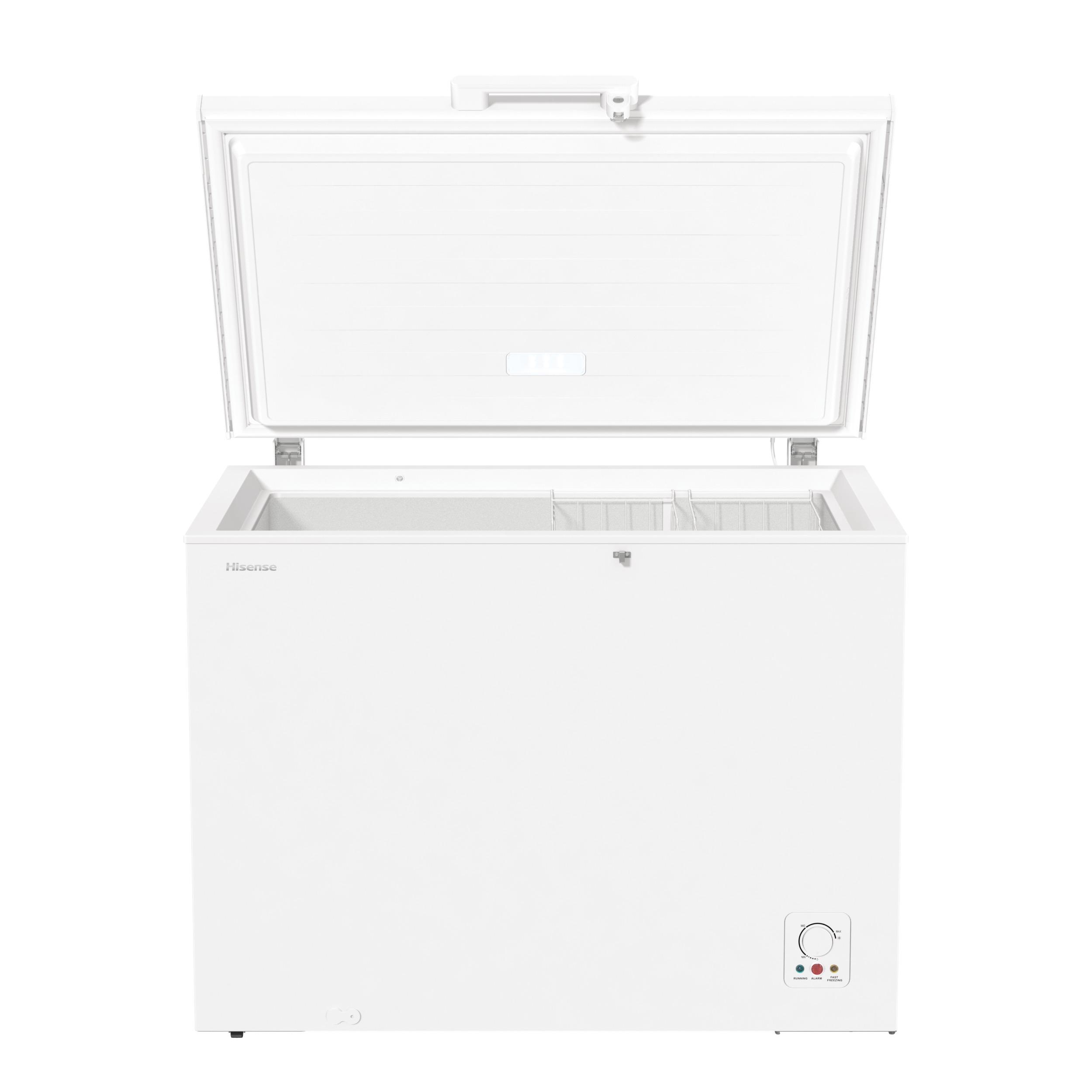 Voir la diapositive 2 : HISENSE Congélateur coffre FC394D4AW1, 303 L, Froid statique