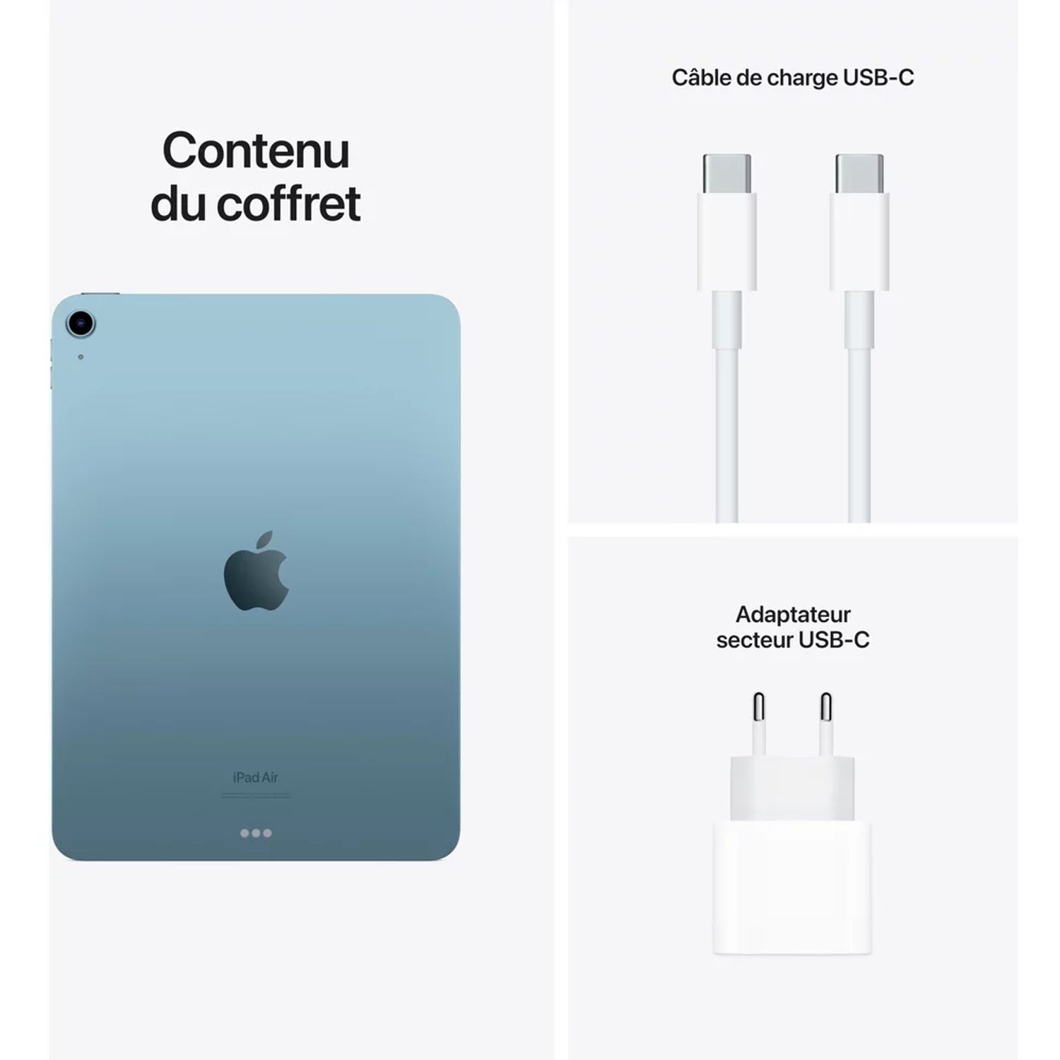 Voir la diapositive 2 : APPLE Tablette tactile IPAD AIR WIFI 64GO - Bleu