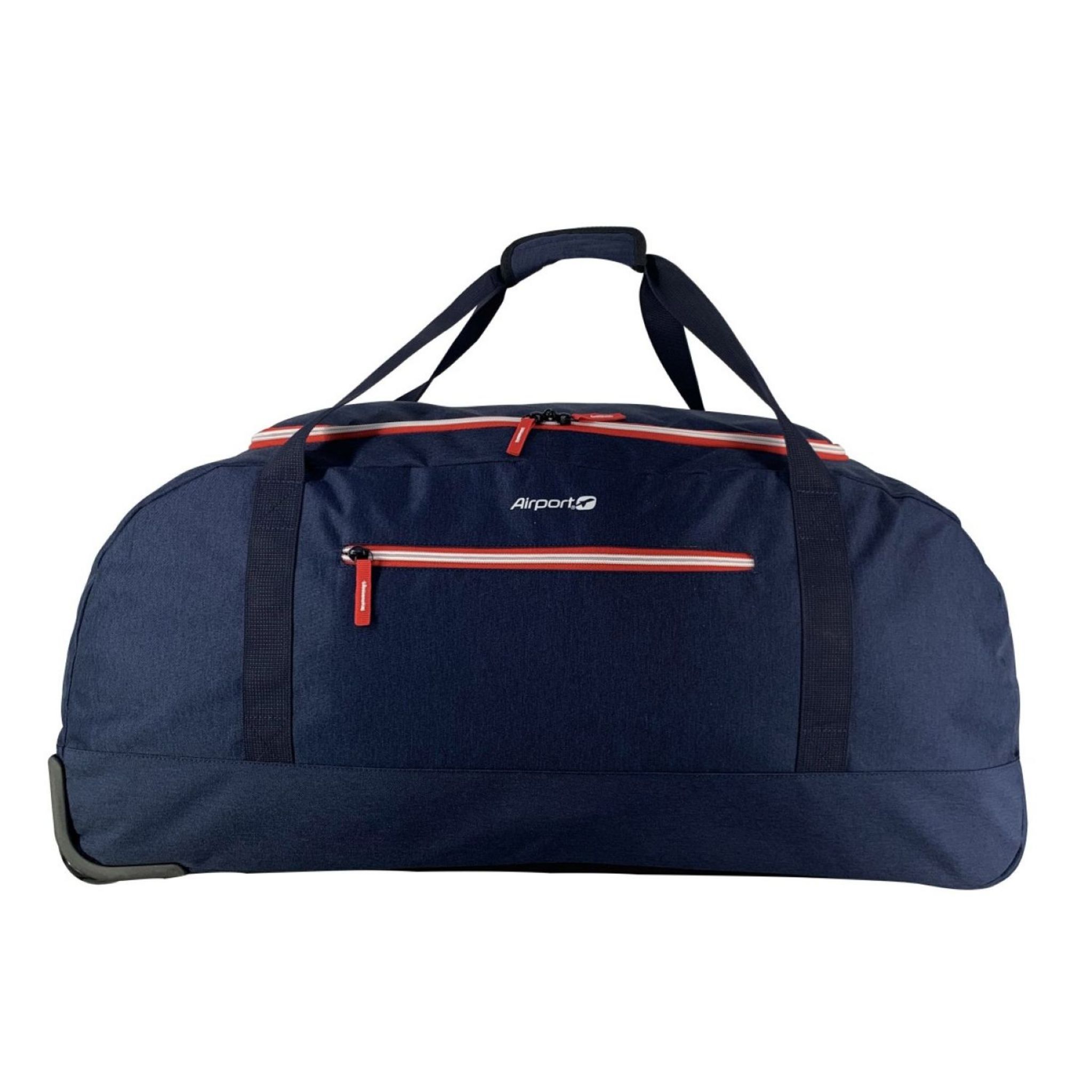 AIRPORT Sac de voyage à roulettes Bleu 76x39x37cm 90L pas cher Auchan.fr