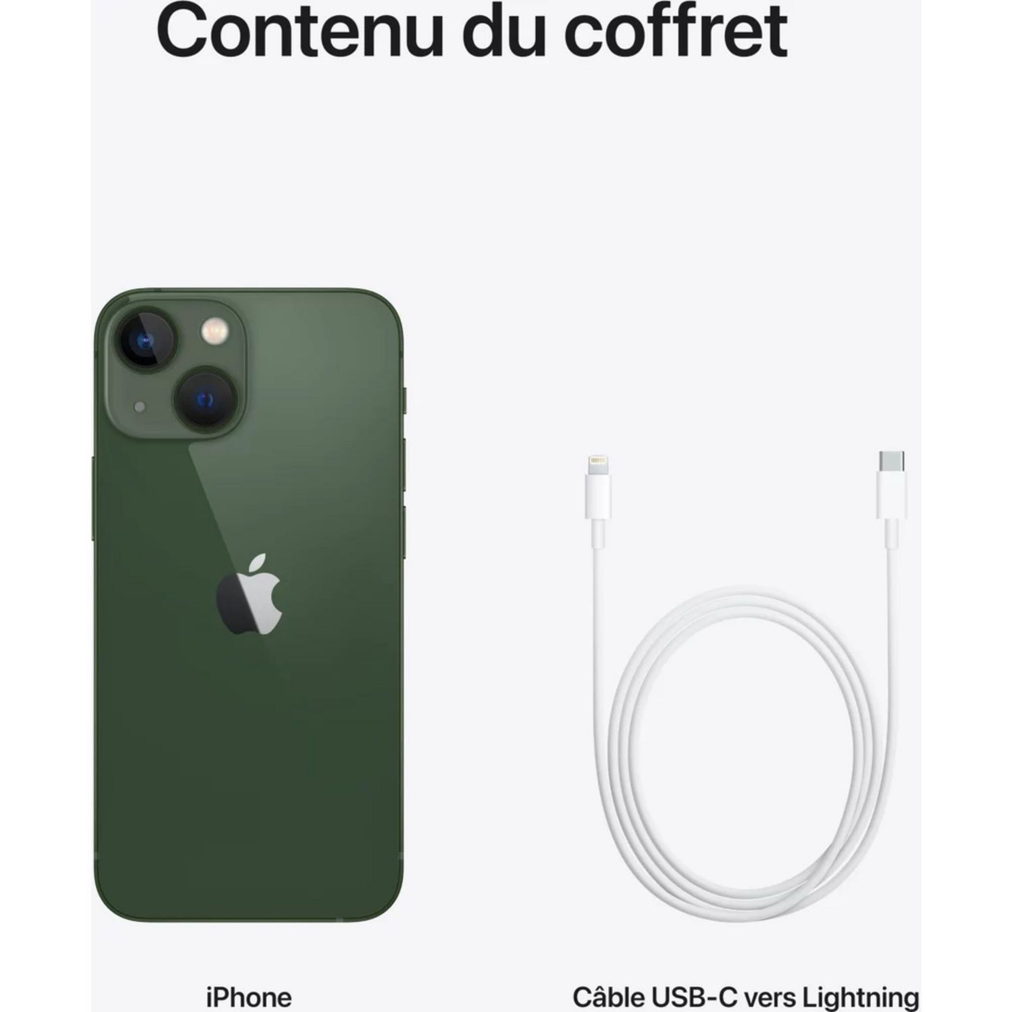 Voir la diapositive 7 : APPLE iPhone 13 - 128GO - Vert