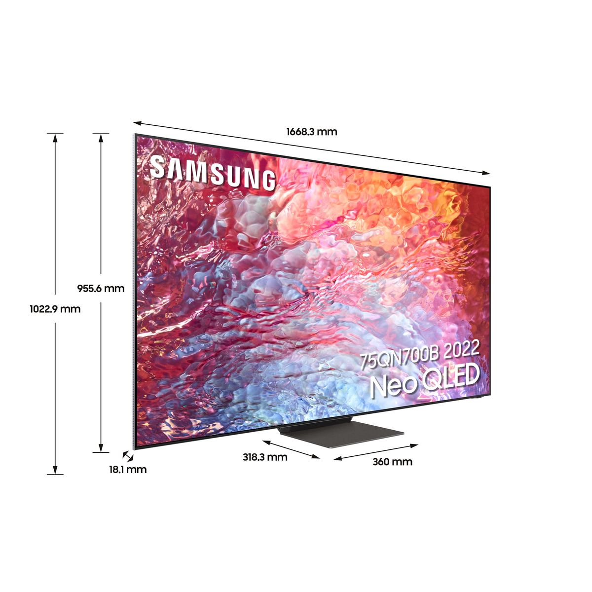 Voir la diapositive 8 : SAMSUNG QE75QN700B 2022 TV Neo QLED 8K 189 cm Smart TV
