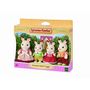 Voir la diapositive 3 : EPOCH D'ENFANCE Figurines La famille Lapins chocolat Sylvanian Families
