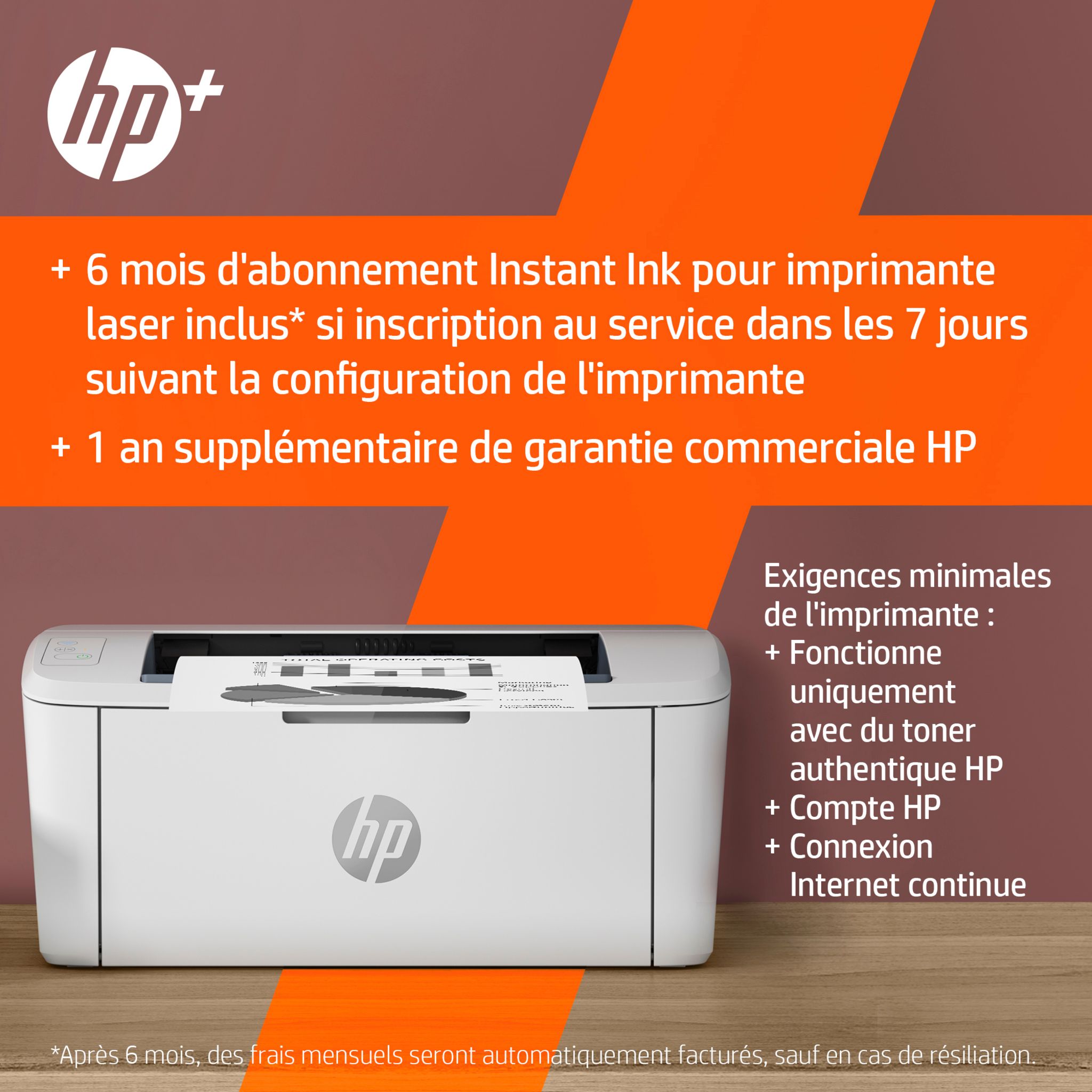 Voir la diapositive 4 : HP HP LaserJet M110we Imprimante monofonction Laser noir et blanc - 6 mois d' Instant ink inclus avec HP+ ( A4 Wifi )