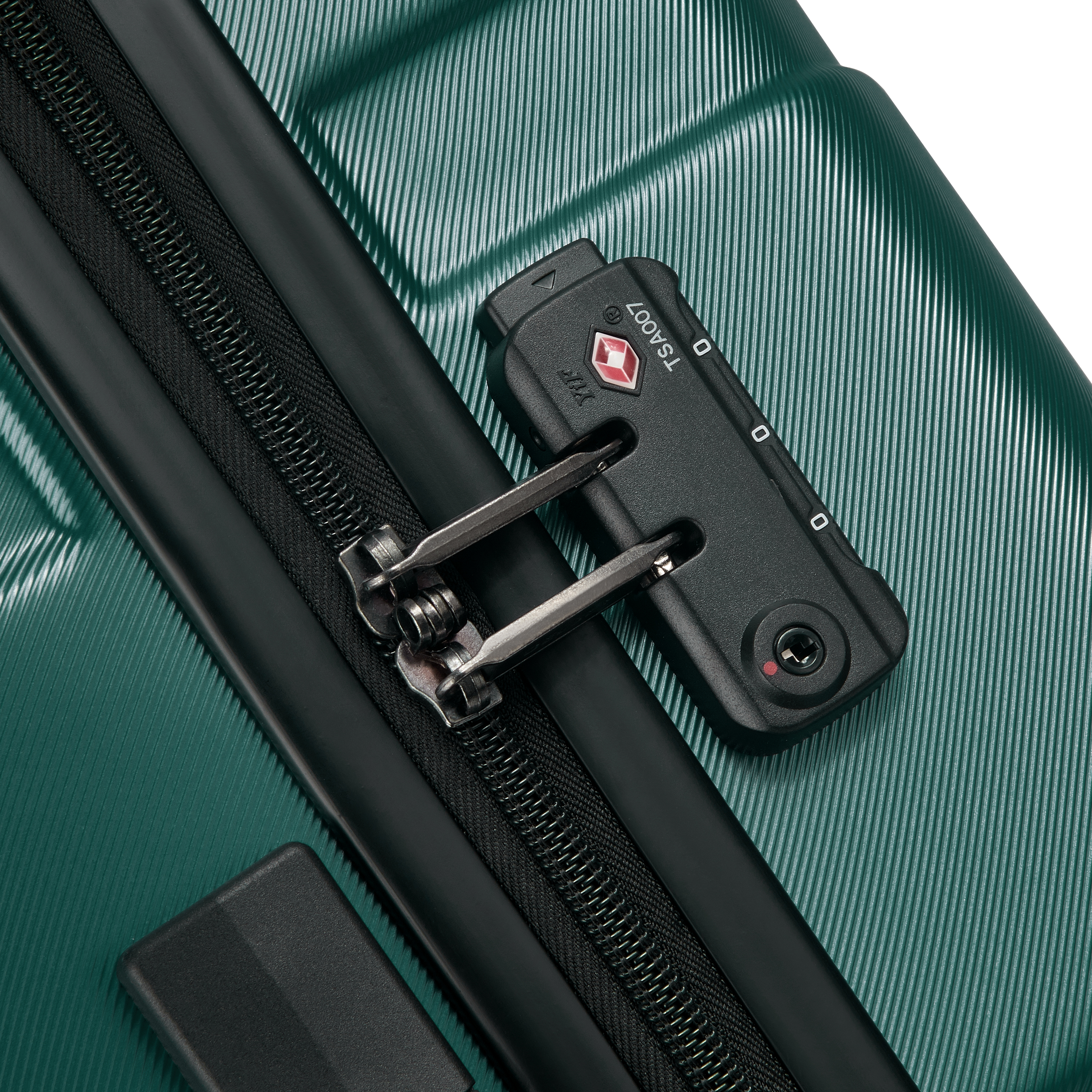 Voir la diapositive 4 : DELSEY Valise Cabine à roulettes rigide Vert ABS 55 x 39,5 x 20,6 cm AIRSHIP 2.0
