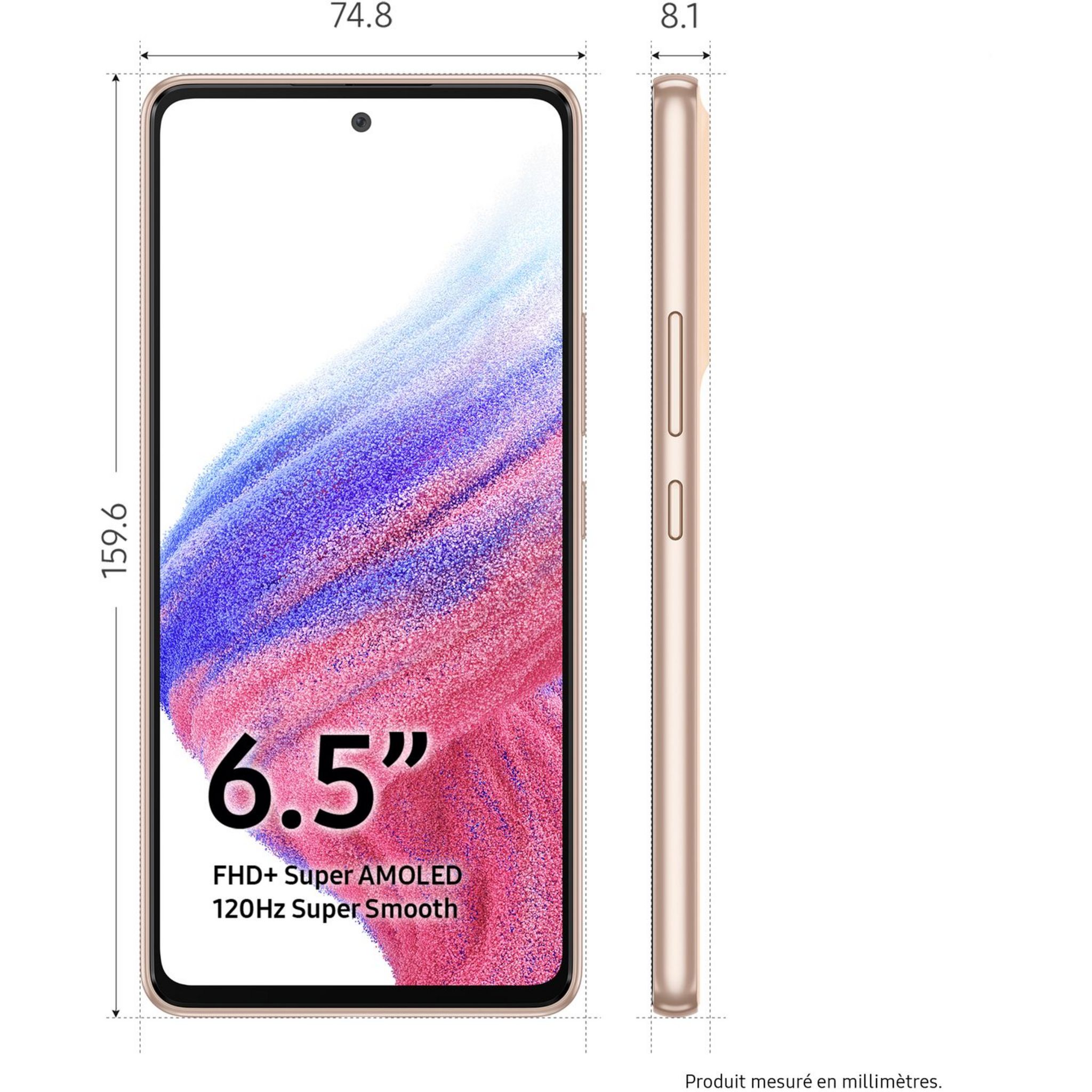 Voir la diapositive 9 : SAMSUNG Galaxy A53 5G - 128GO - Pèche