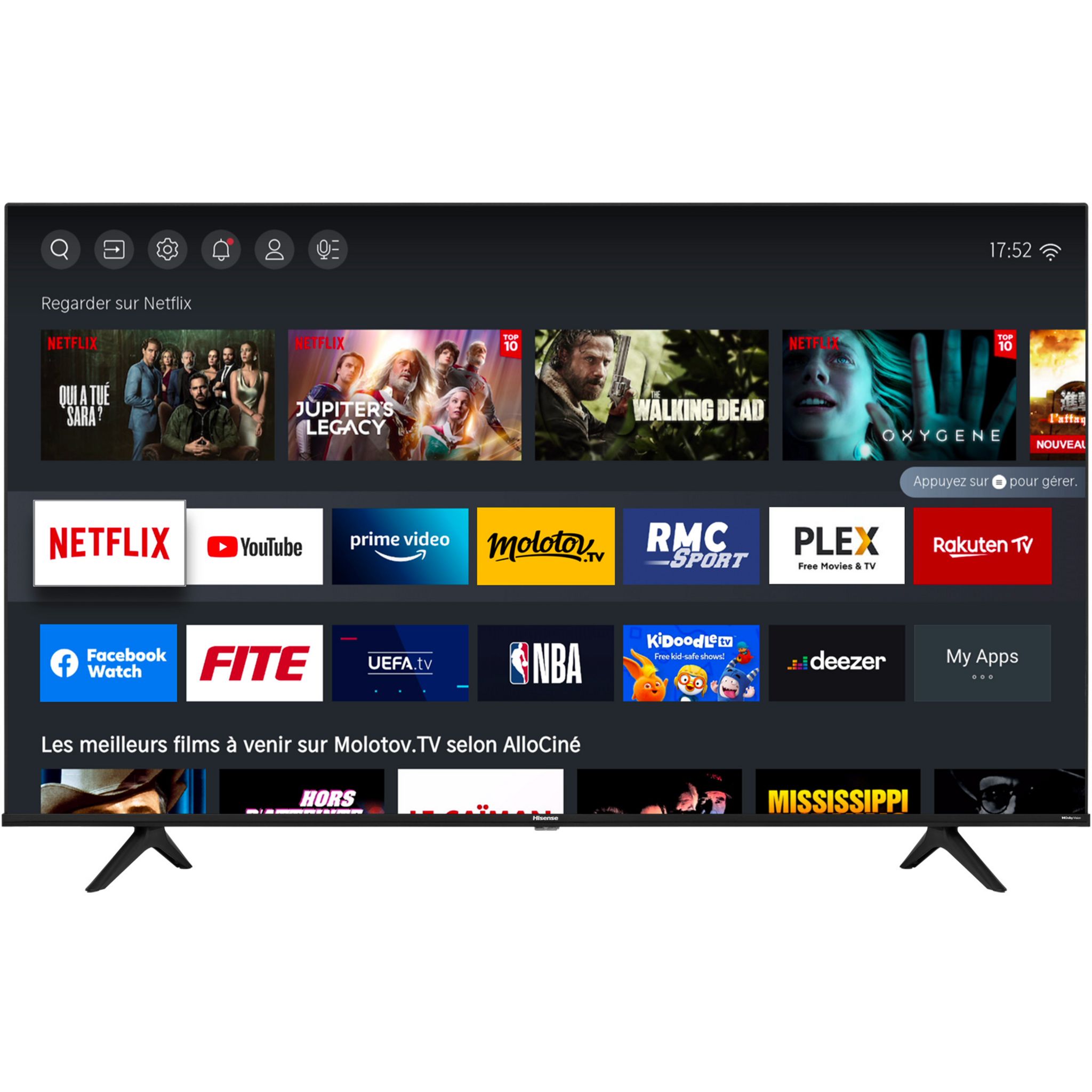 Voir la diapositive 4 : HISENSE 70A6G TV LED 4K Ultra HD 178 cm Smart TV