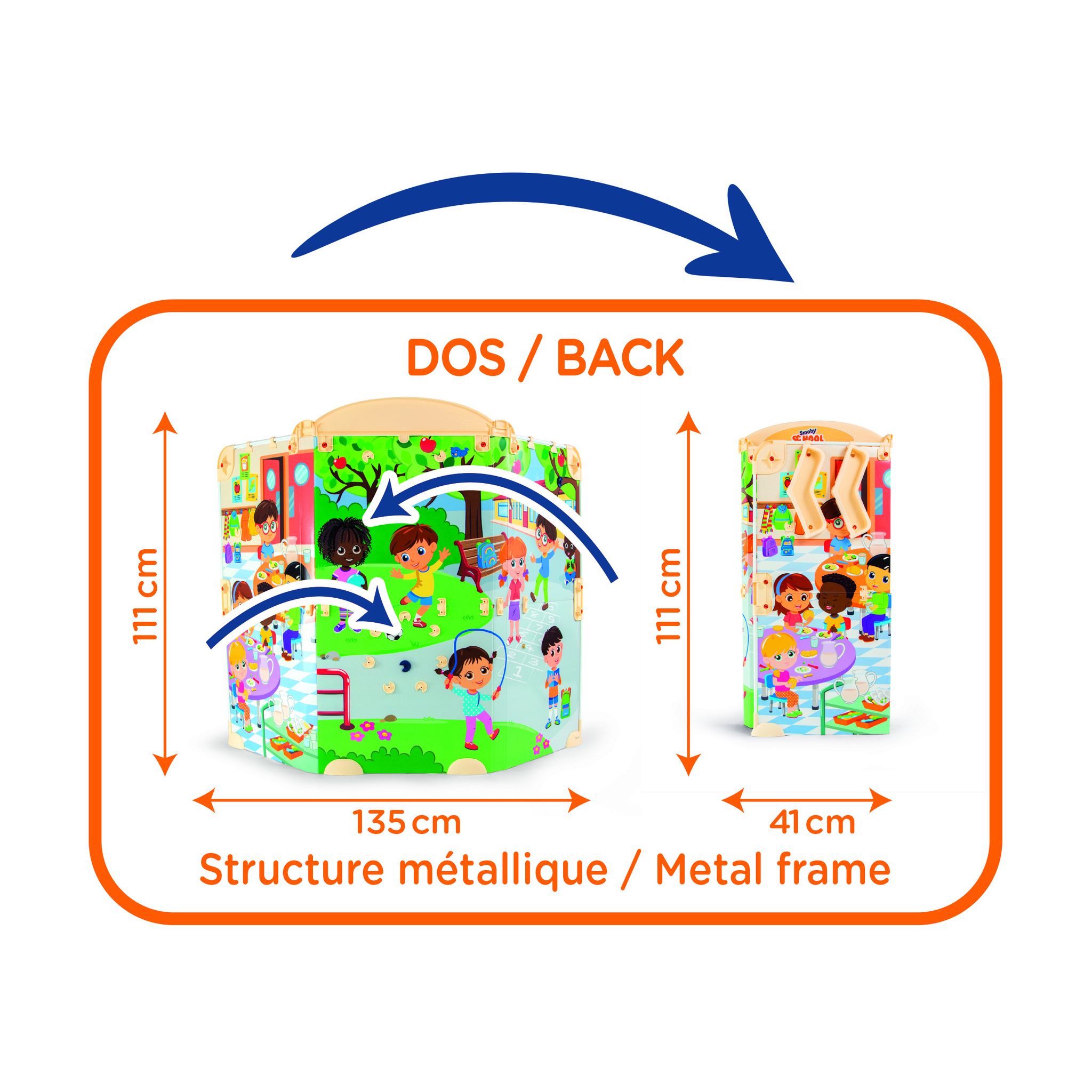 Voir la diapositive 6 : SMOBY Présentoir Salle de classe