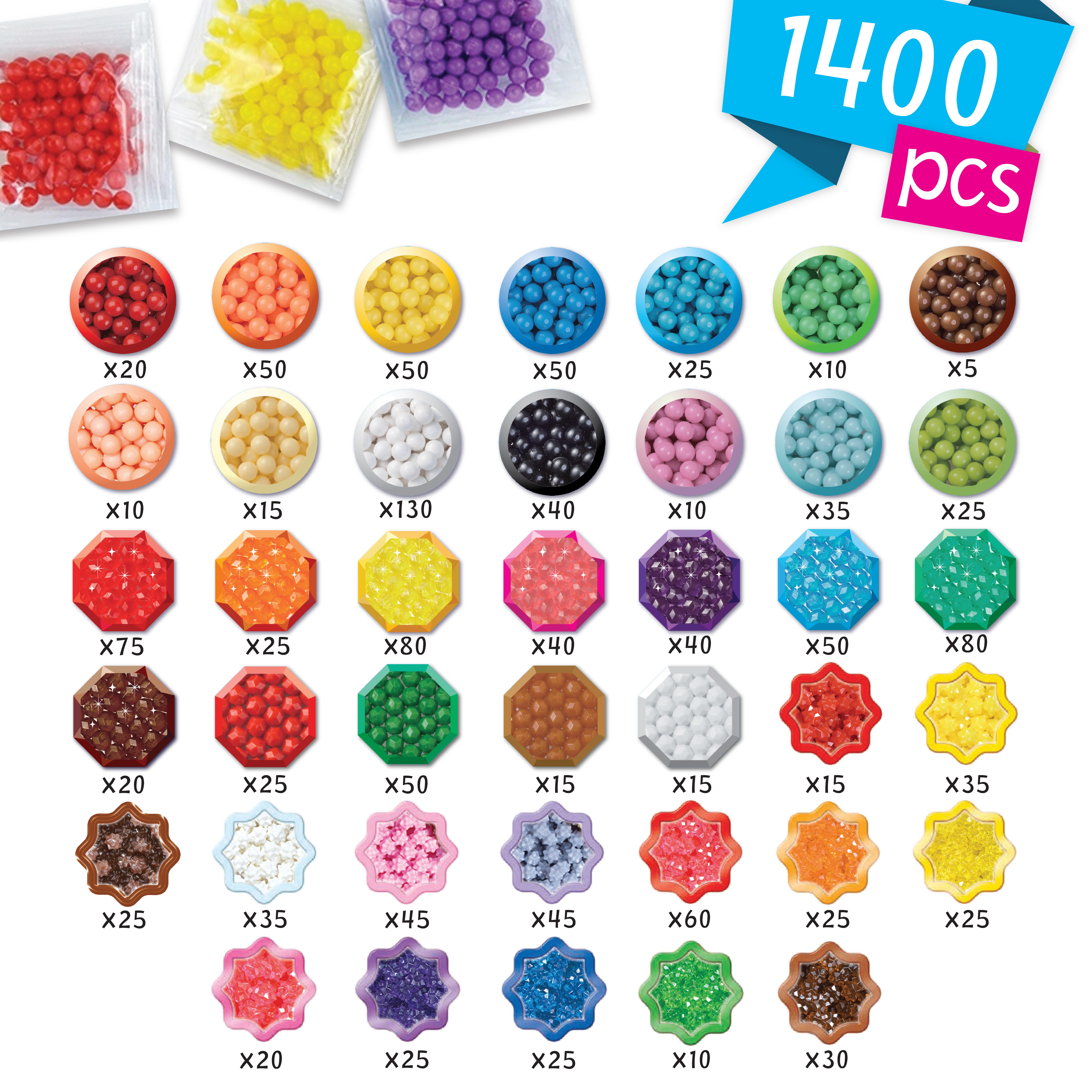 Voir la diapositive 3 : EPOCH D'ENFANCE Malette d'Expert Aquabeads 1400 perles