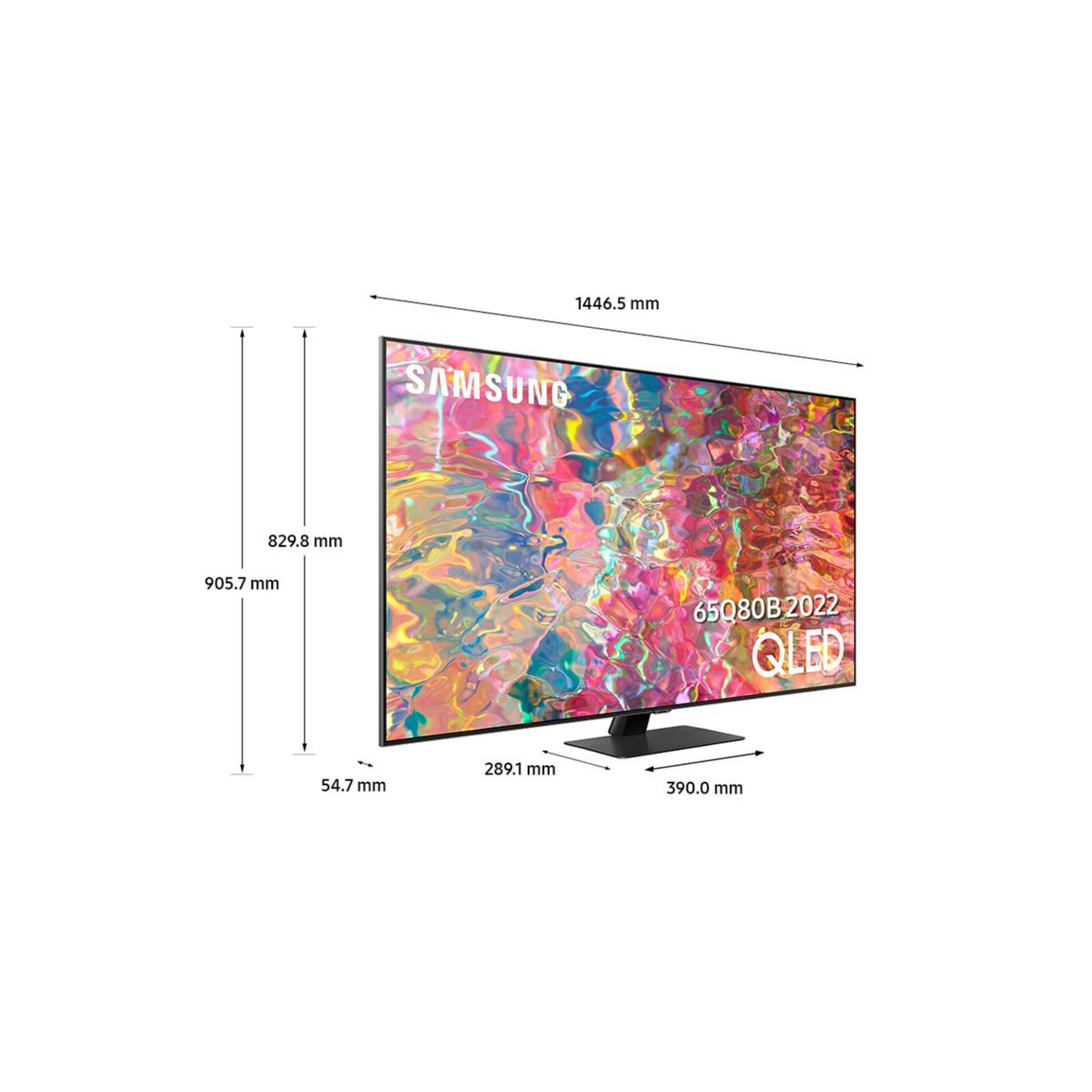 Voir la diapositive 7 : SAMSUNG QE65Q80B 2022 TV QLED 4K UHD 163 cm Smart TV