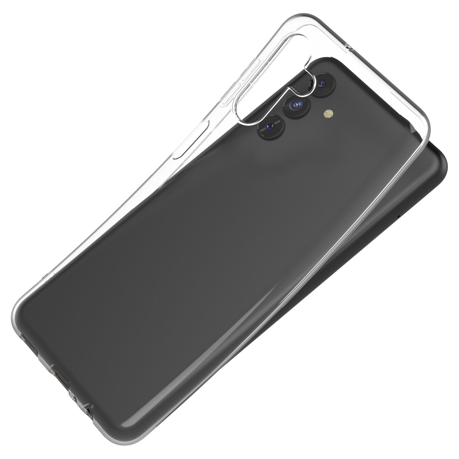 Voir la diapositive 2 : QILIVE Coque pour Samsung Galaxy A13 5G - Transparent