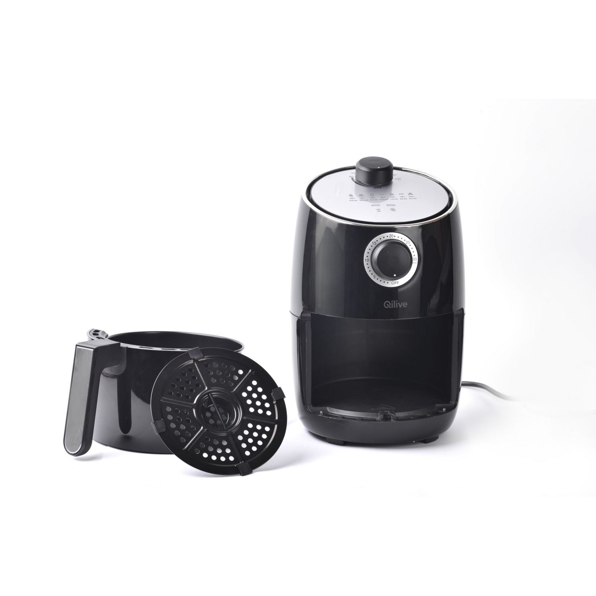 Voir la diapositive 3 : QILIVE Friteuse électrique sans huile à air chaud Q.5271 - Noir