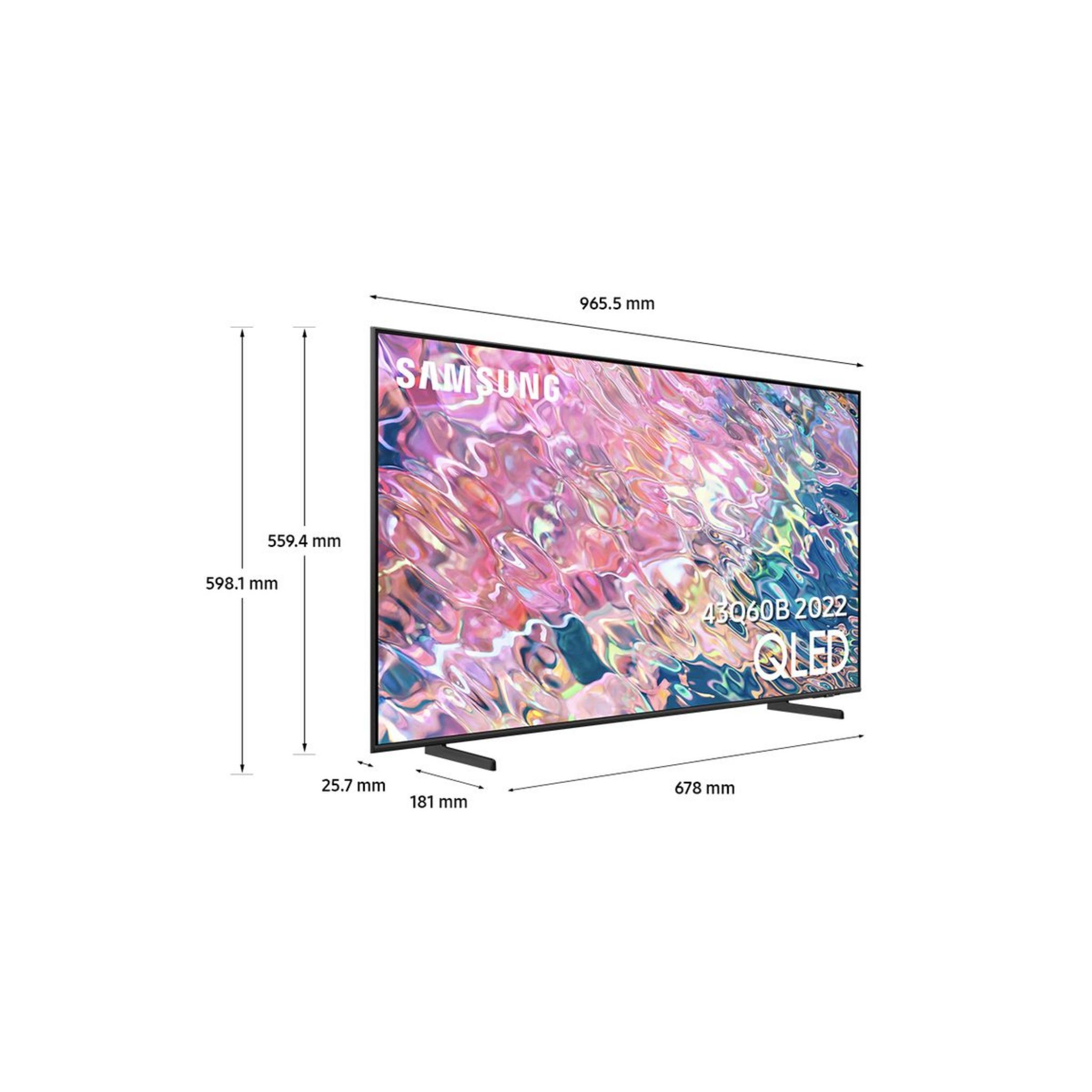 Voir la diapositive 9 : SAMSUNG QE43Q60B 2022 TV QLED 4K Ultra HD 108 cm Smart TV