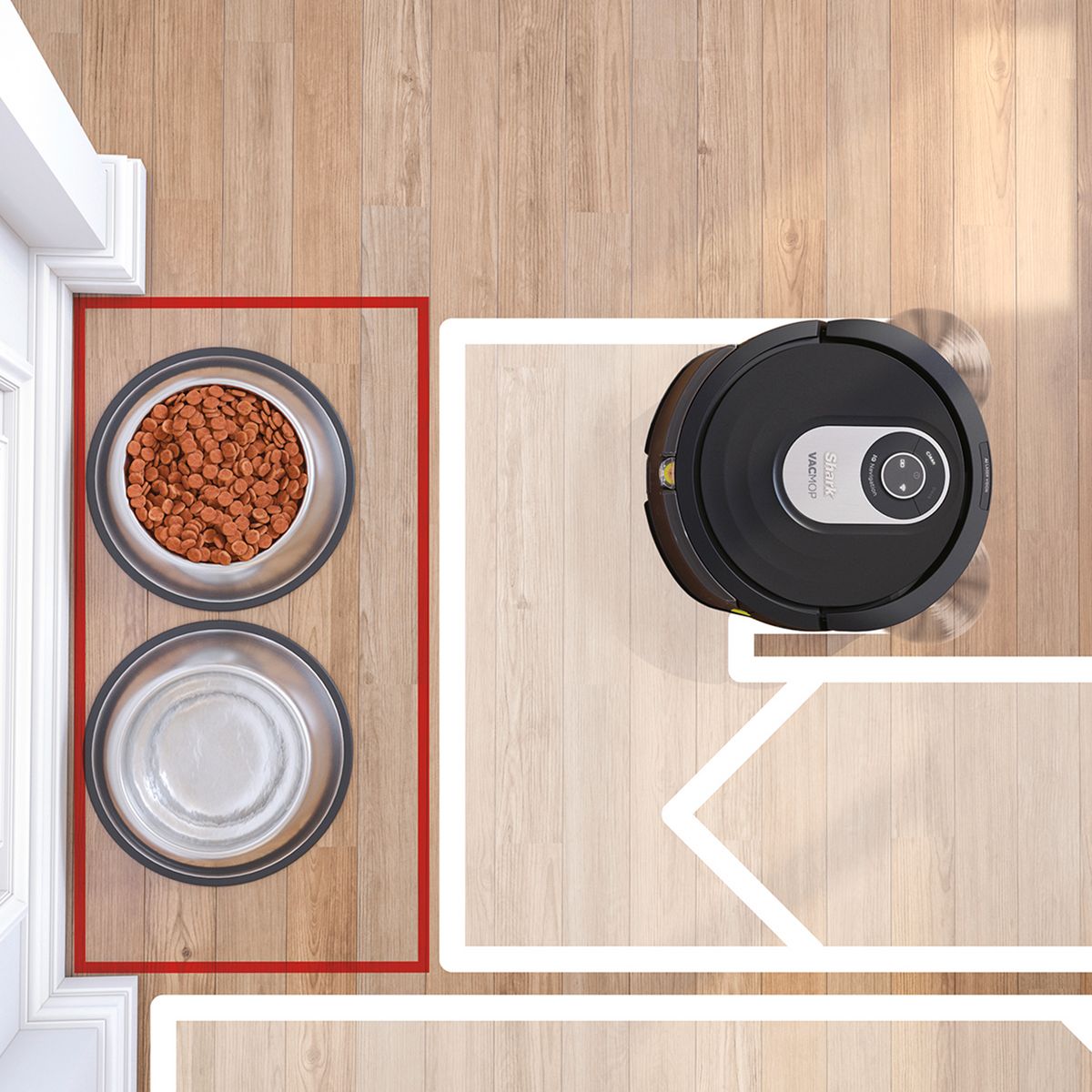 SHARK Aspirateur robot laveur RV2001WDEU - Noir