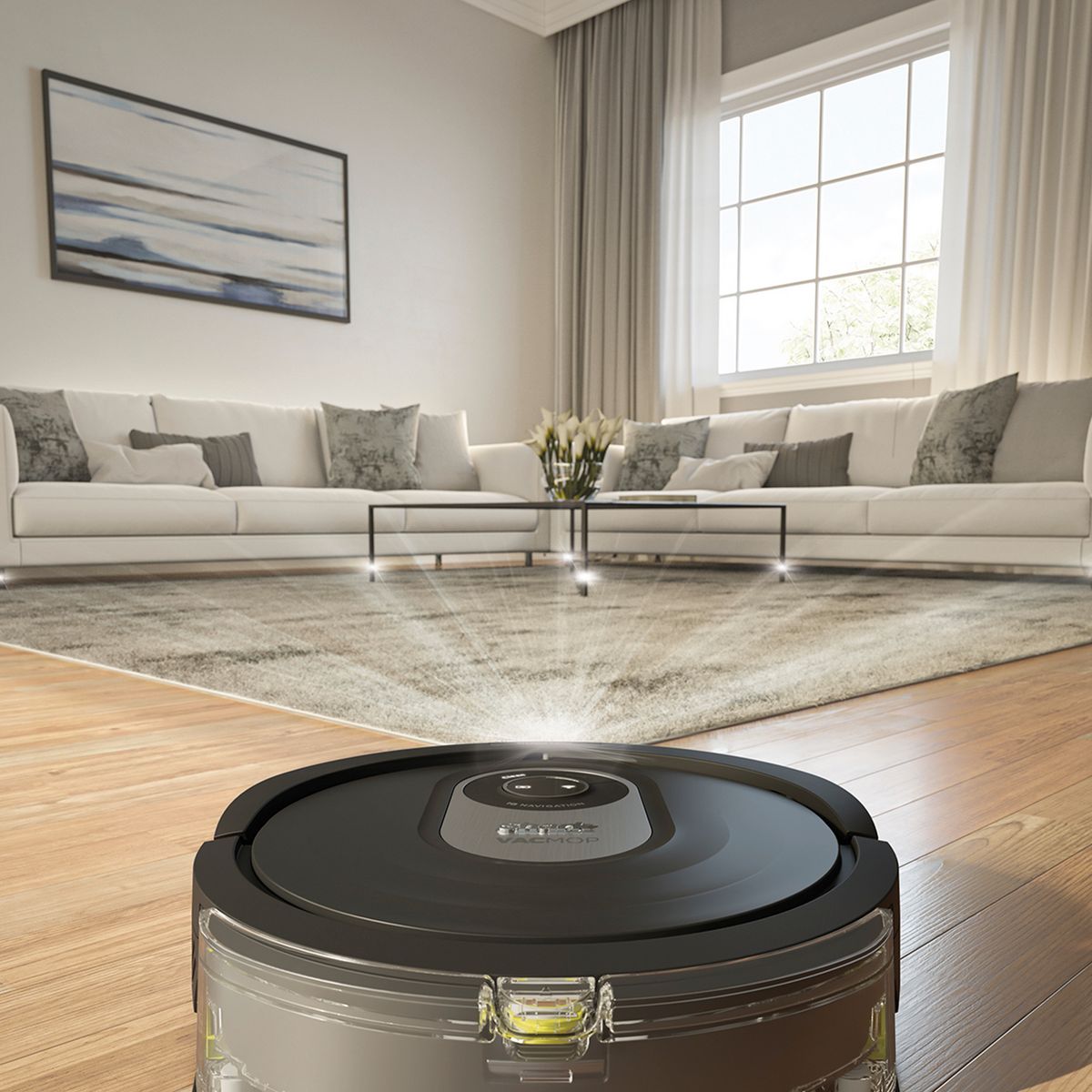 SHARK Aspirateur robot laveur RV2001WDEU - Noir