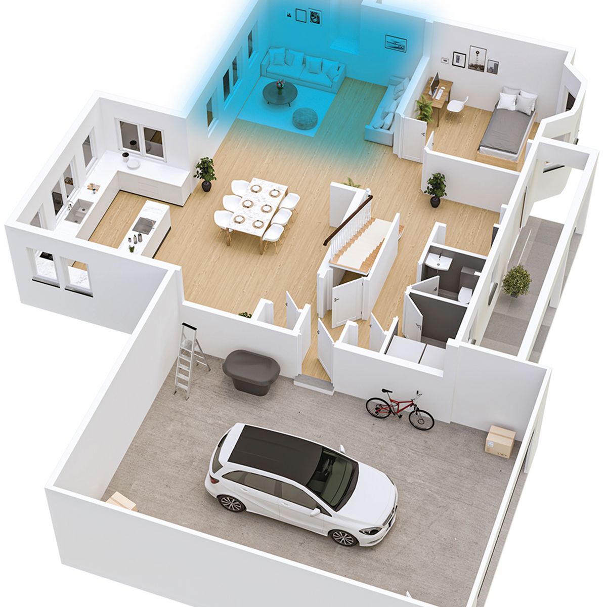 SHARK Aspirateur robot laveur RV2001WDEU - Noir